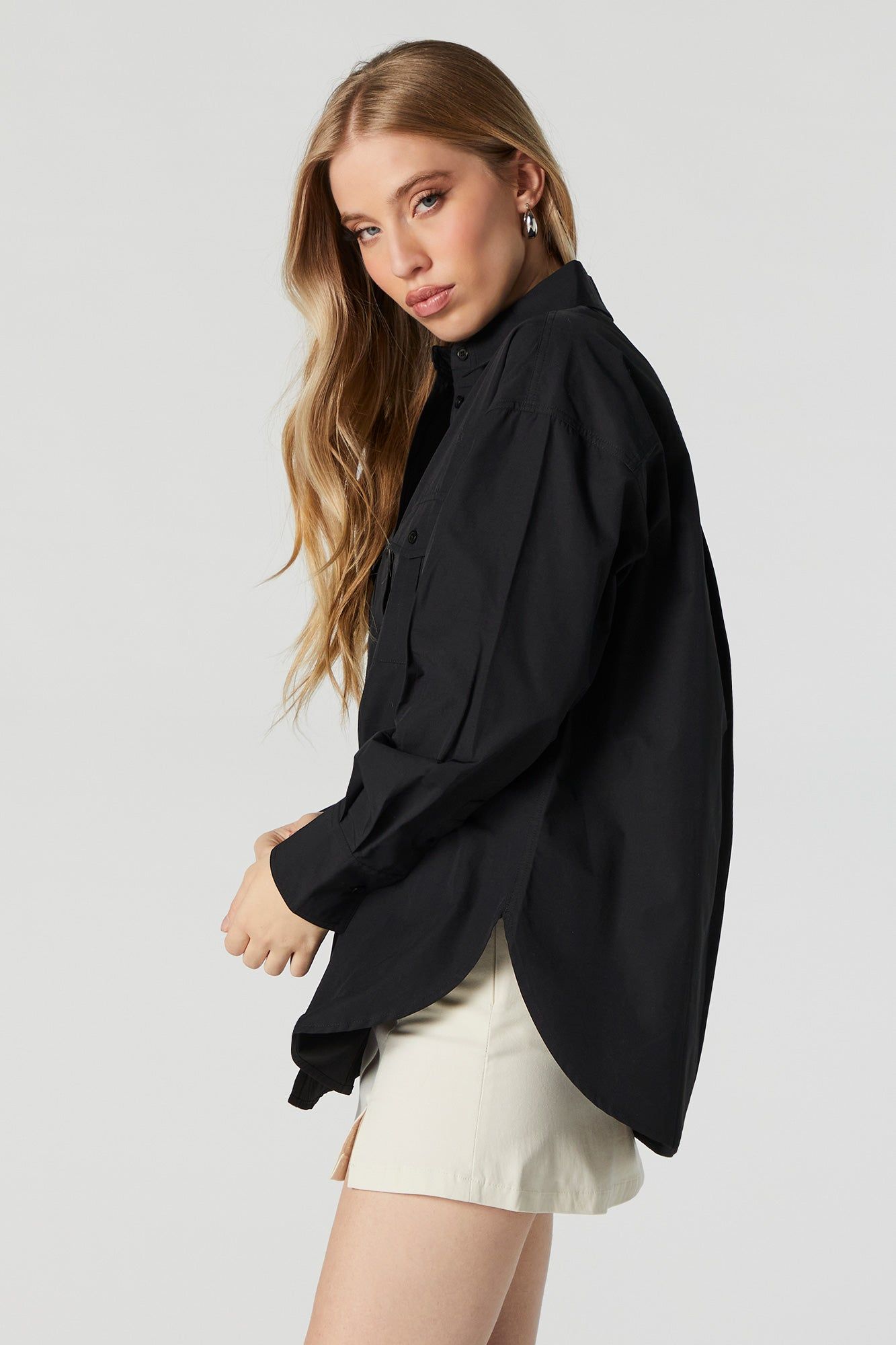 Haut boutonné en popeline sold by Urban Planet product image thumbnail 5