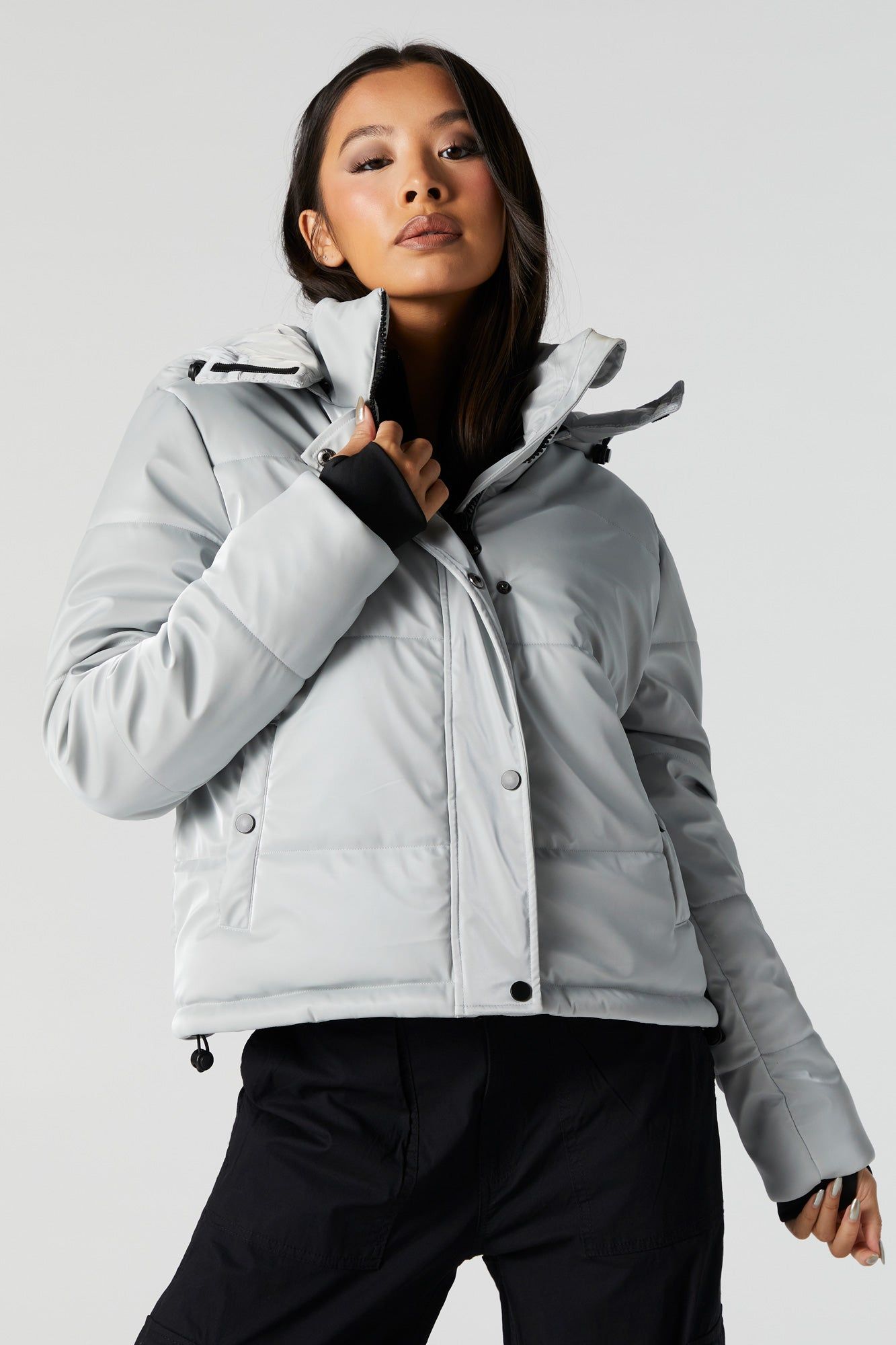 Blouson bouffant en similicuir sold by Urban Planet product image thumbnail 5