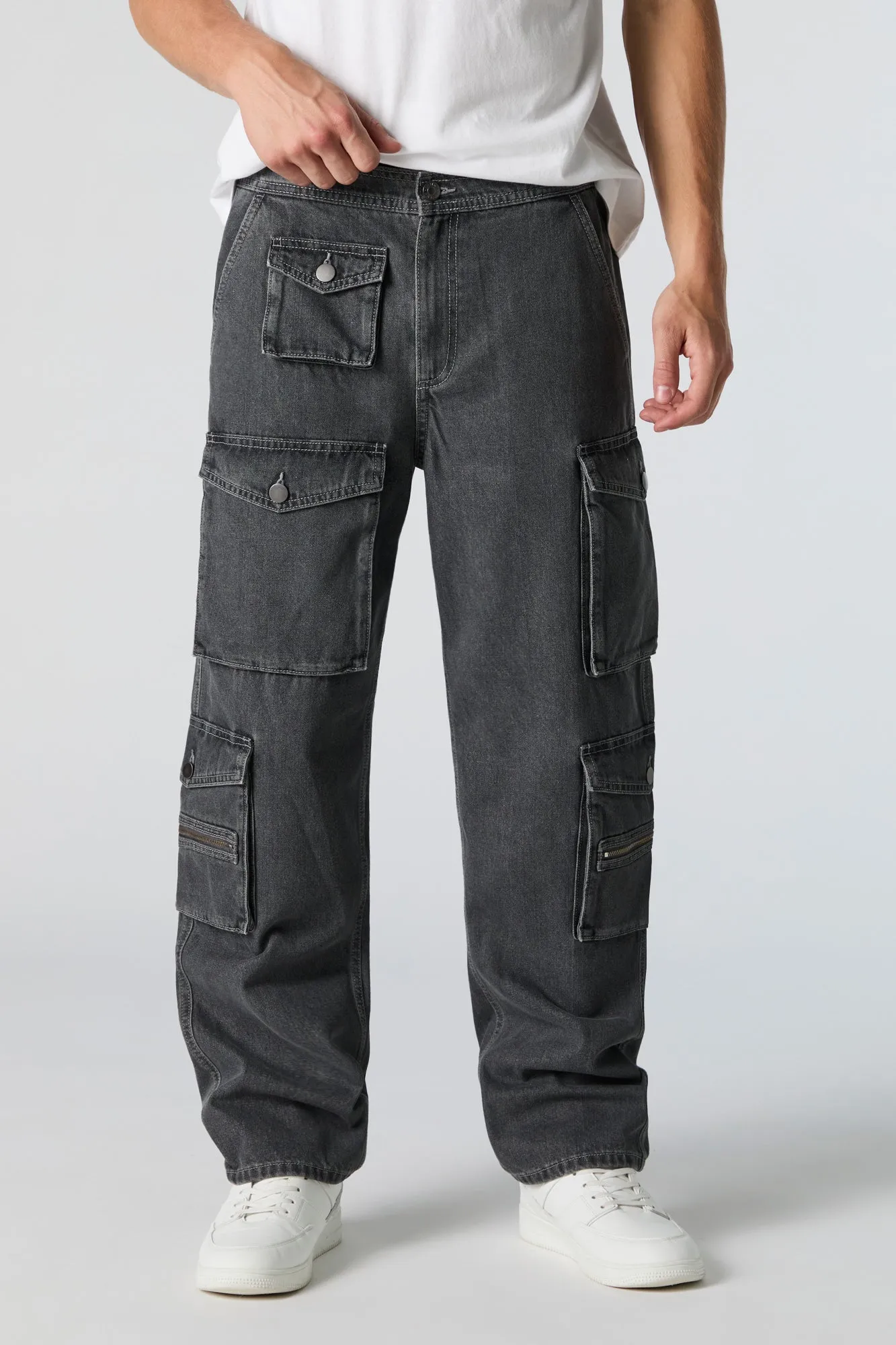 Rigid Multi Pocket Cargo Jean sold by Urban Planet