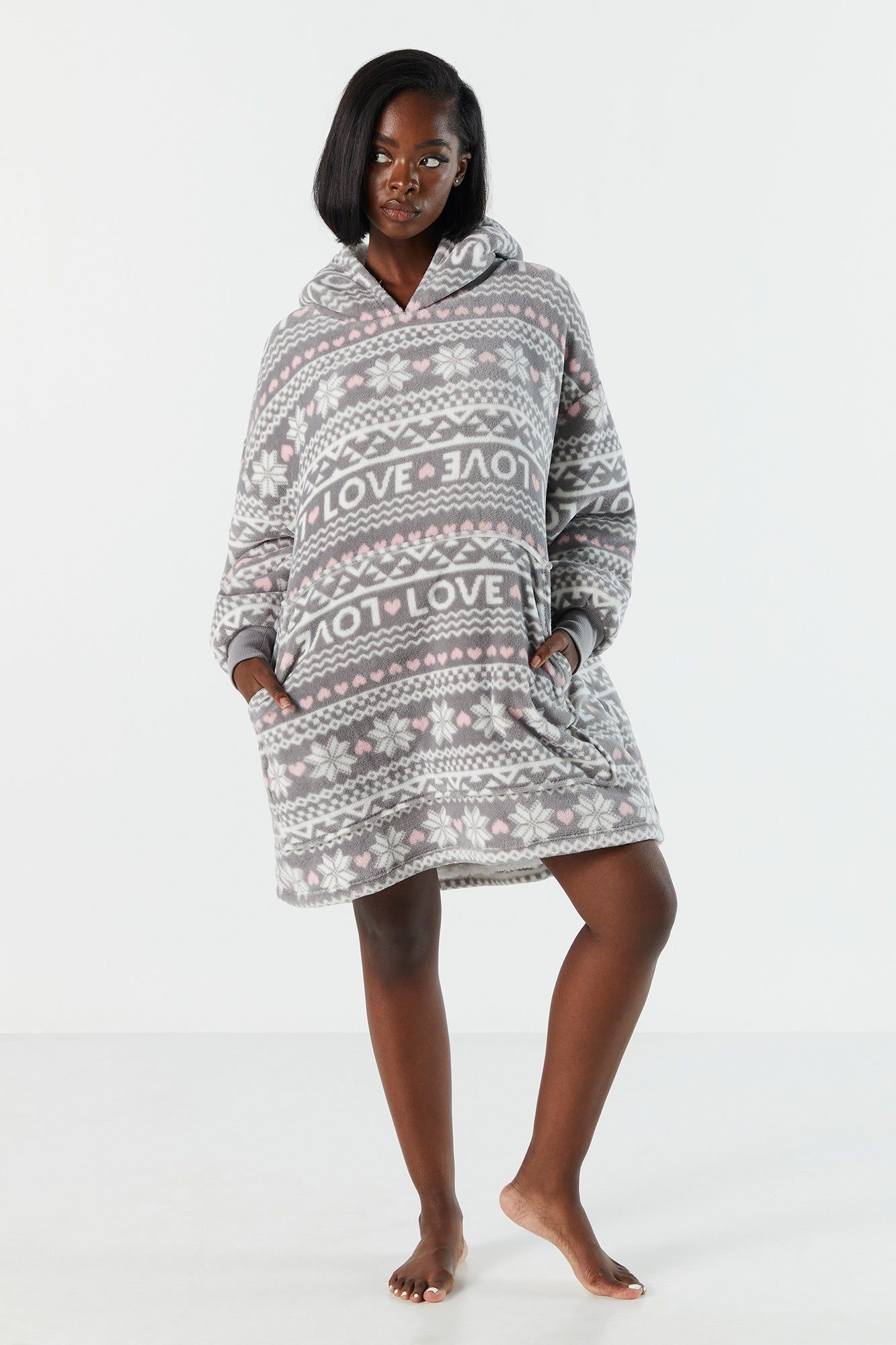 Snowflake Print Humungo sold by Urban Planet product image thumbnail 3