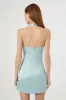 Minirobe bain-de-soleil moulante en satin sold by Urban Planet