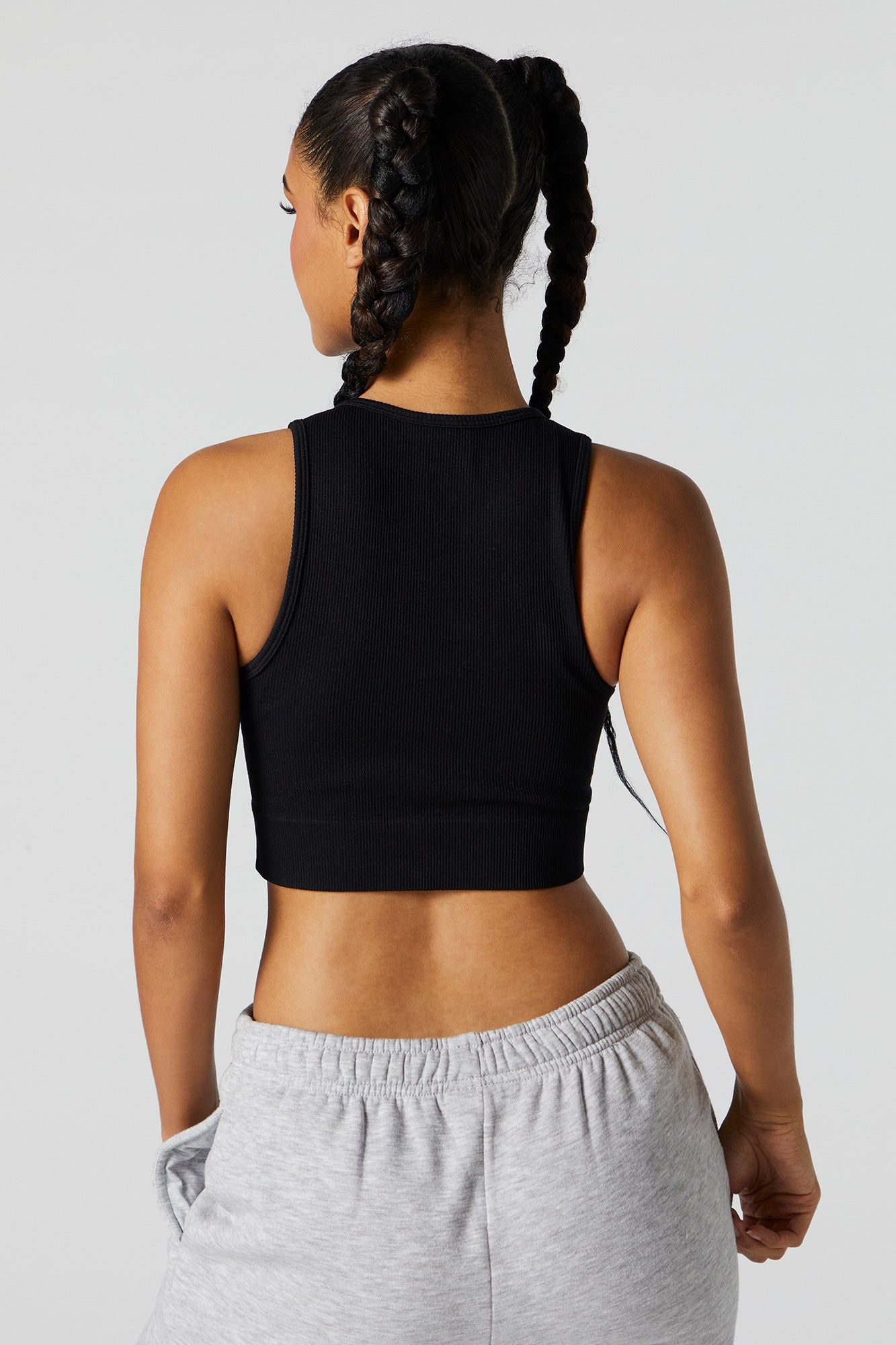 Débardeur côtelé court sans couture sold by Urban Planet product image thumbnail 5