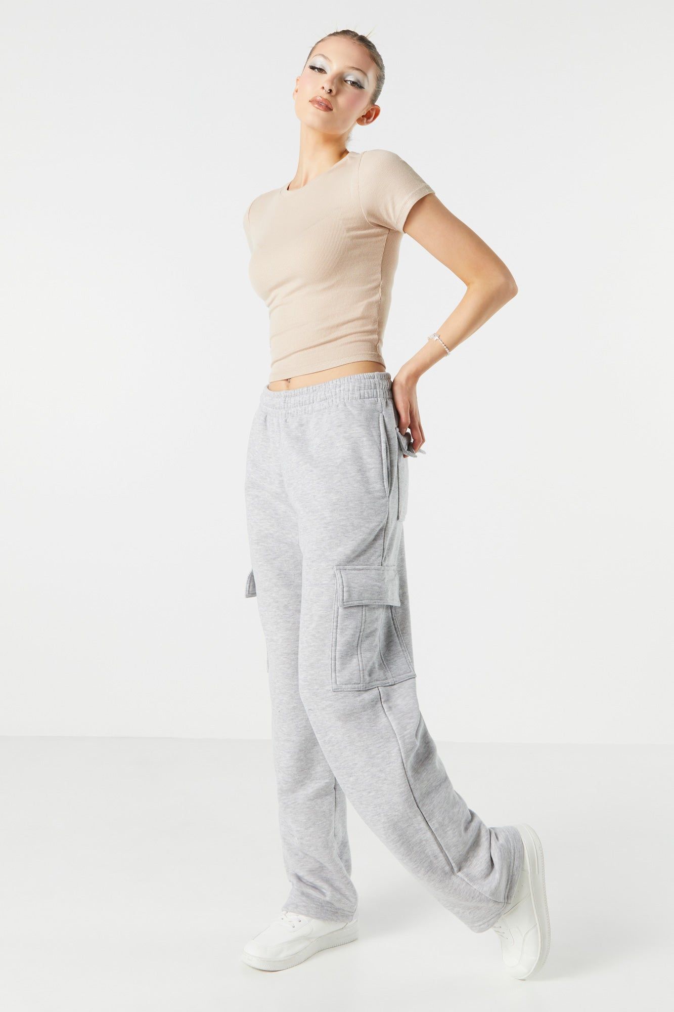 T-shirt ras du cou côtelé ultracourt sold by Urban Planet product image thumbnail 12