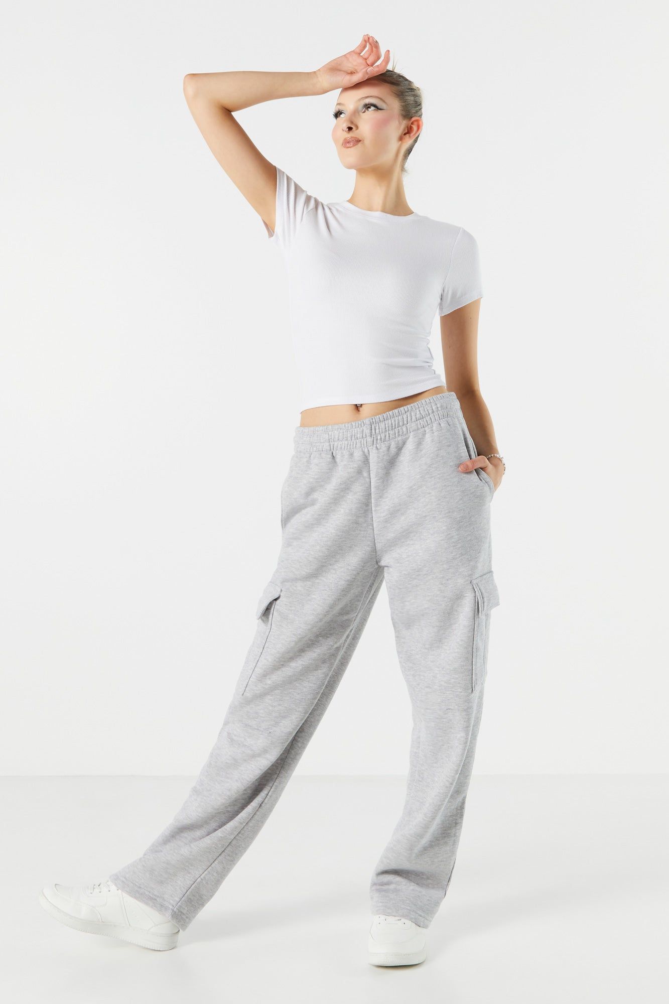 T-shirt ras du cou côtelé ultracourt sold by Urban Planet product image thumbnail 9