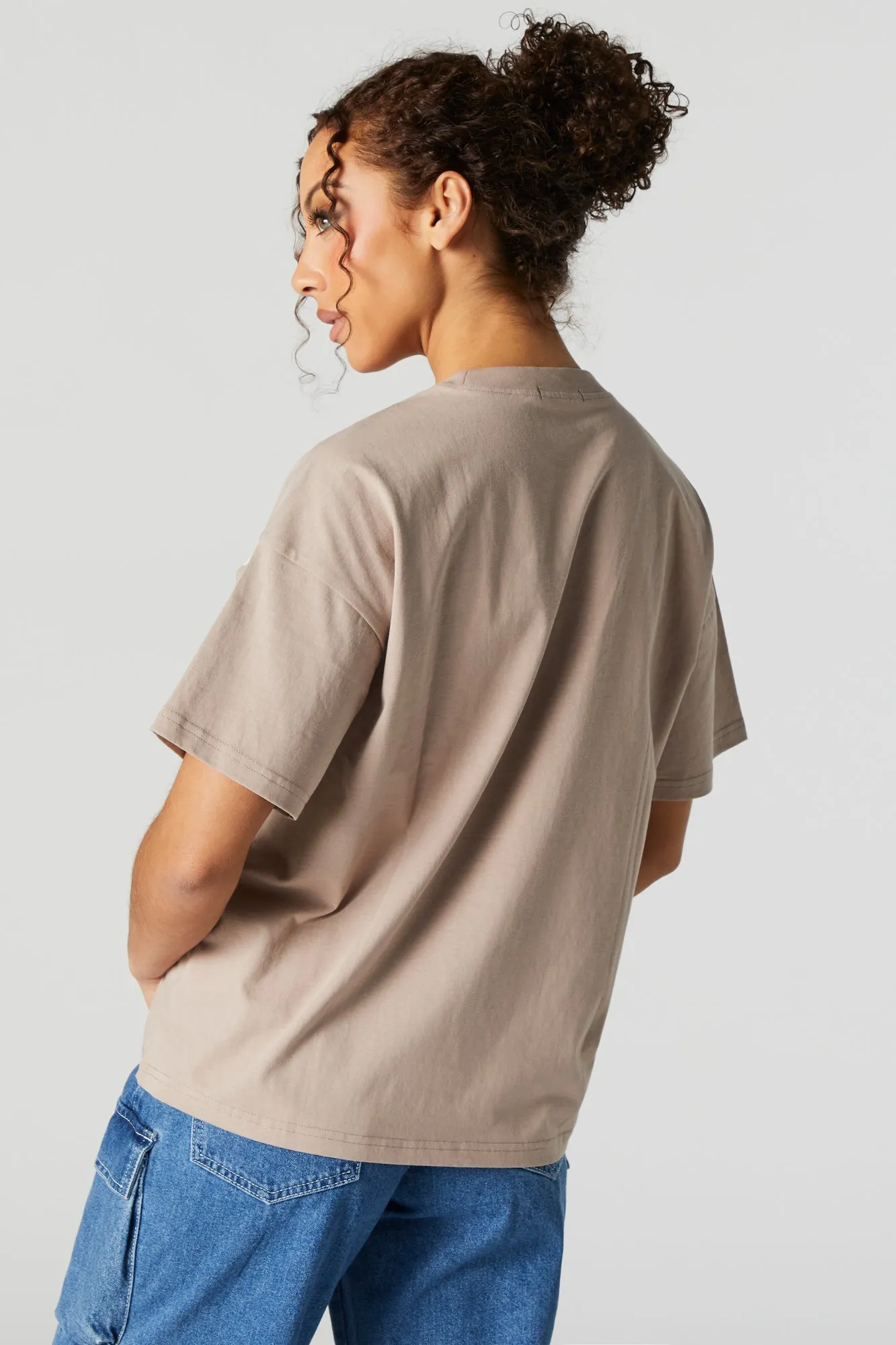 Who Cares Graphic Boyfriend T-Shirt sold by Urban Planet product image thumbnail 3