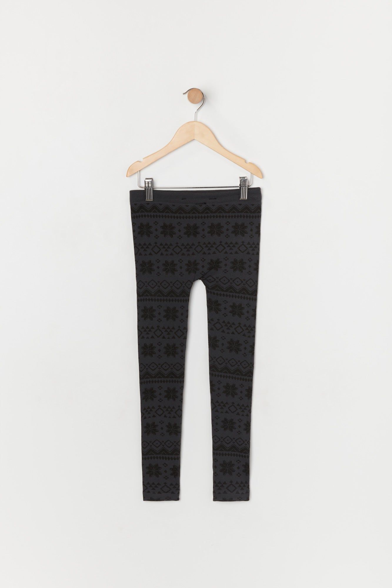 Girls Faux Fur Lined Fairisle Print Legging sold by Urban Planet product image thumbnail 2