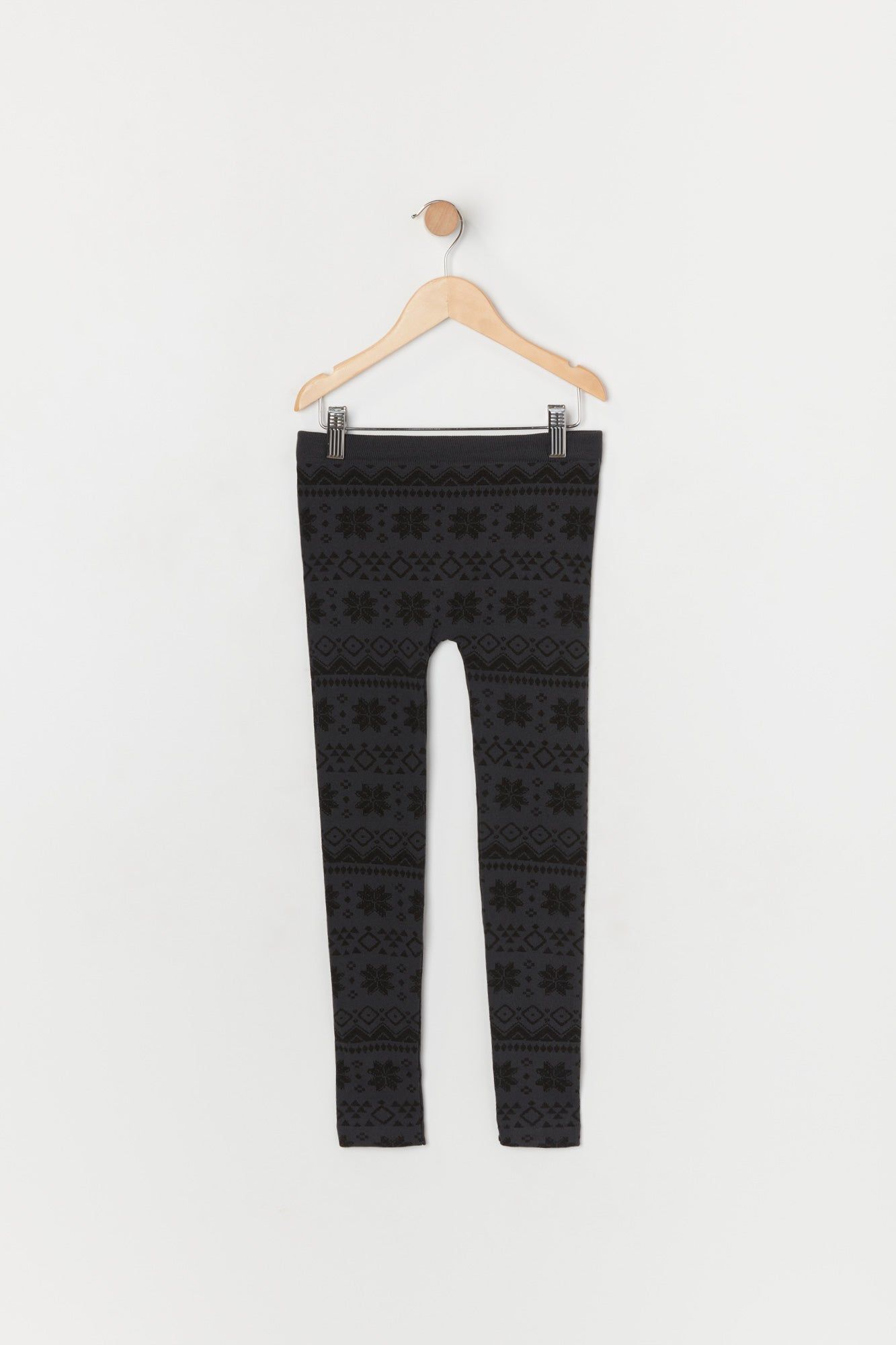 Girls Faux Fur Lined Fairisle Print Legging sold by Urban Planet