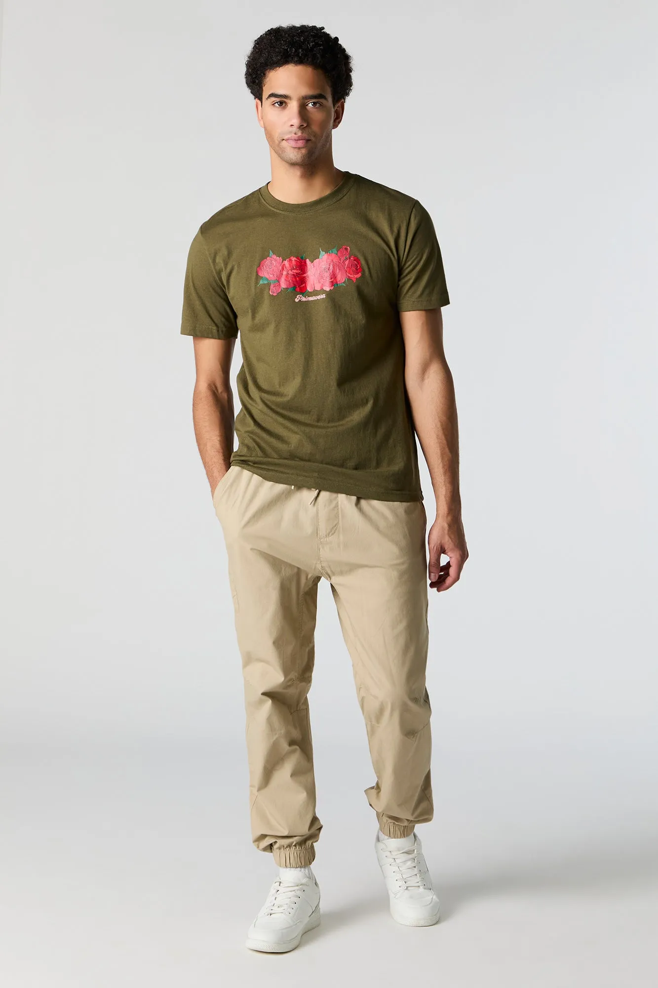 Red Rose Graphic T-Shirt sold by Urban Planet product image thumbnail 3