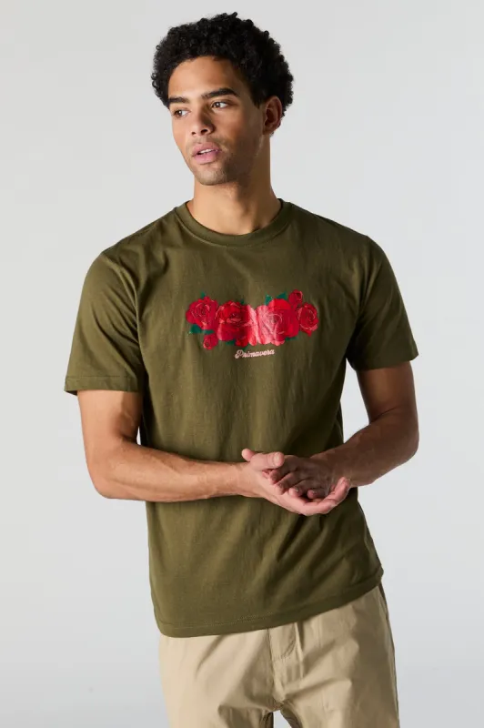Red Rose Graphic T-Shirt sold by Urban Planet