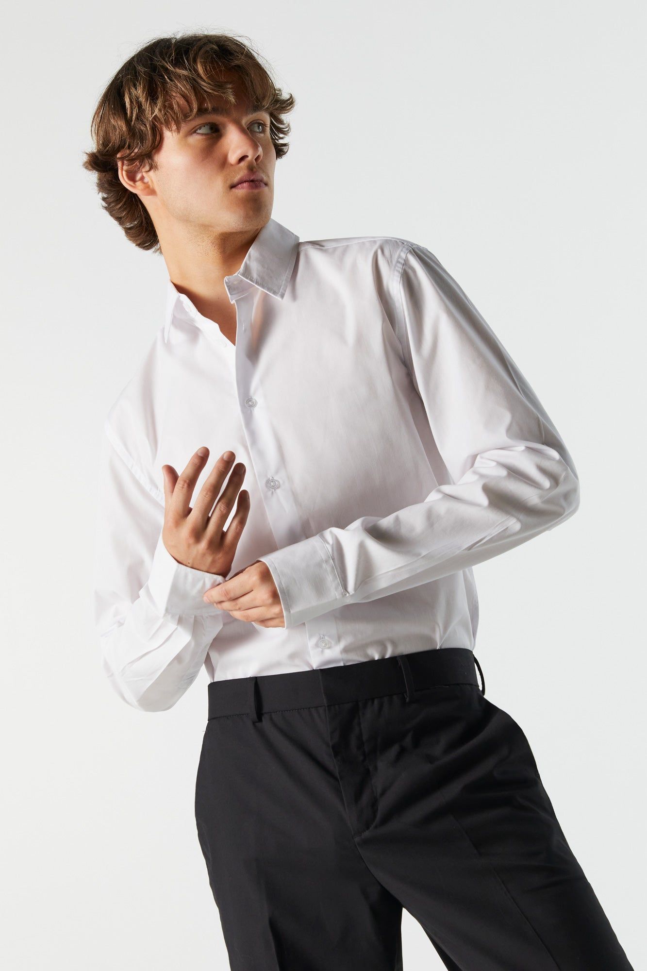 Poplin Dress Shirt sold by Urban Planet product image thumbnail 2