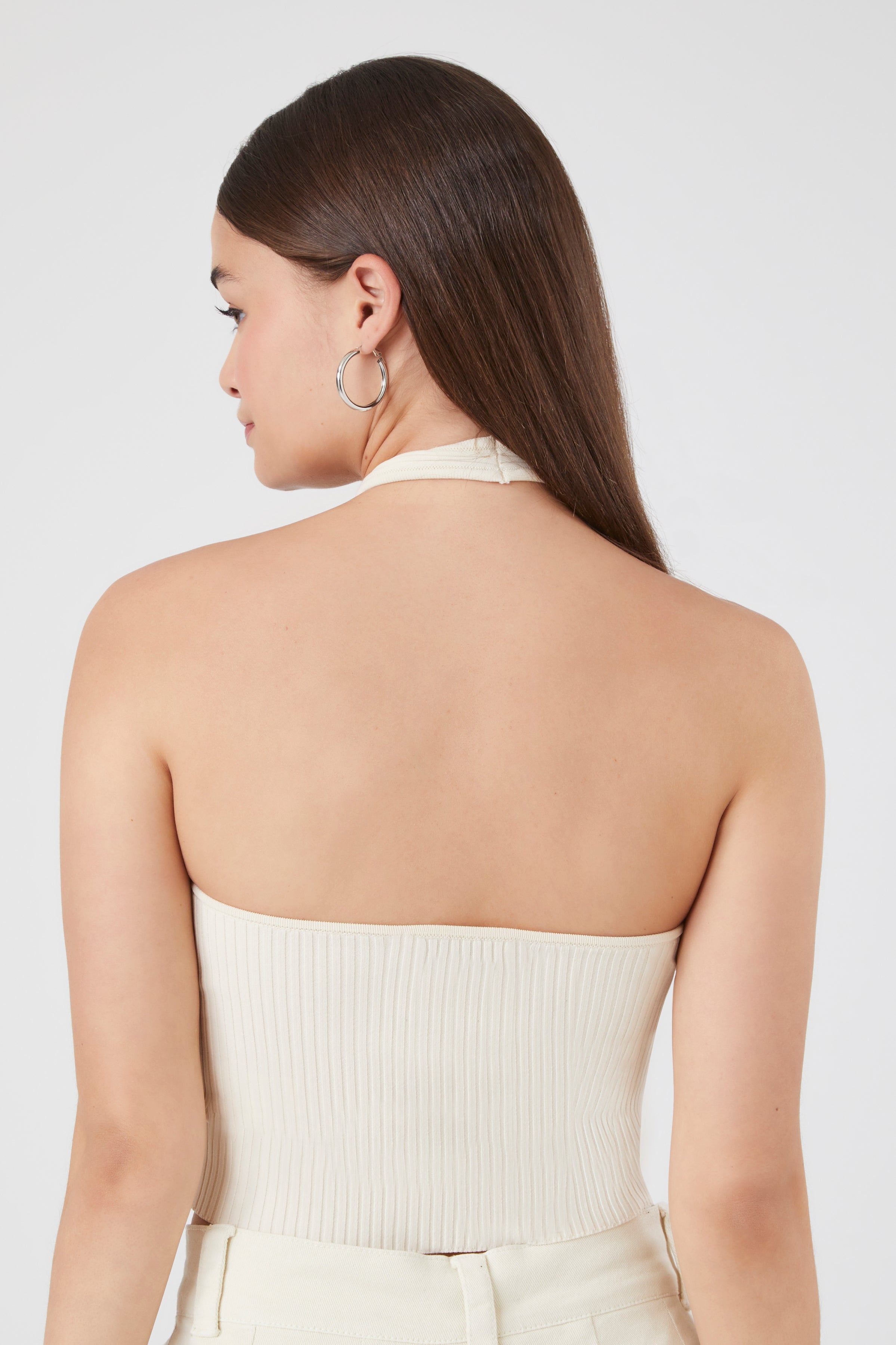 Compact Ribbed Knit Crop Top sold by Urban Planet product image thumbnail 7