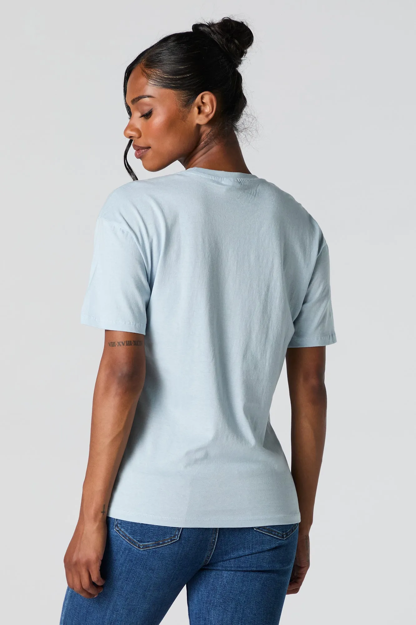 Bow Graphic Boyfriend T-Shirt sold by Urban Planet product image thumbnail 3