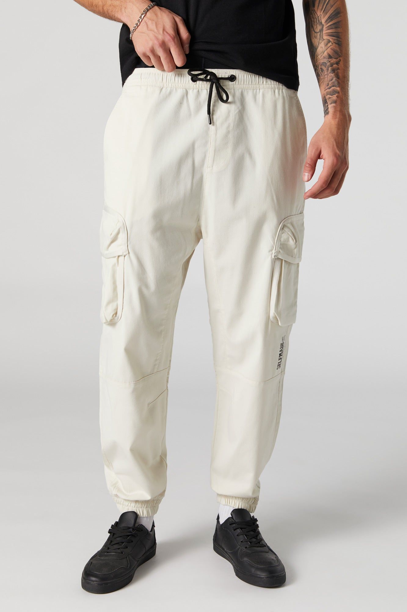 Relaxed Selfmade Cream Cargo Jogger sold by Urban Planet product image thumbnail 2