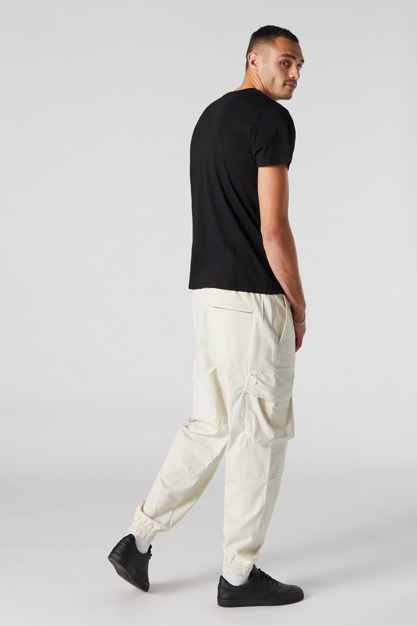Relaxed Selfmade Cream Cargo Jogger sold by Urban Planet product image thumbnail 3
