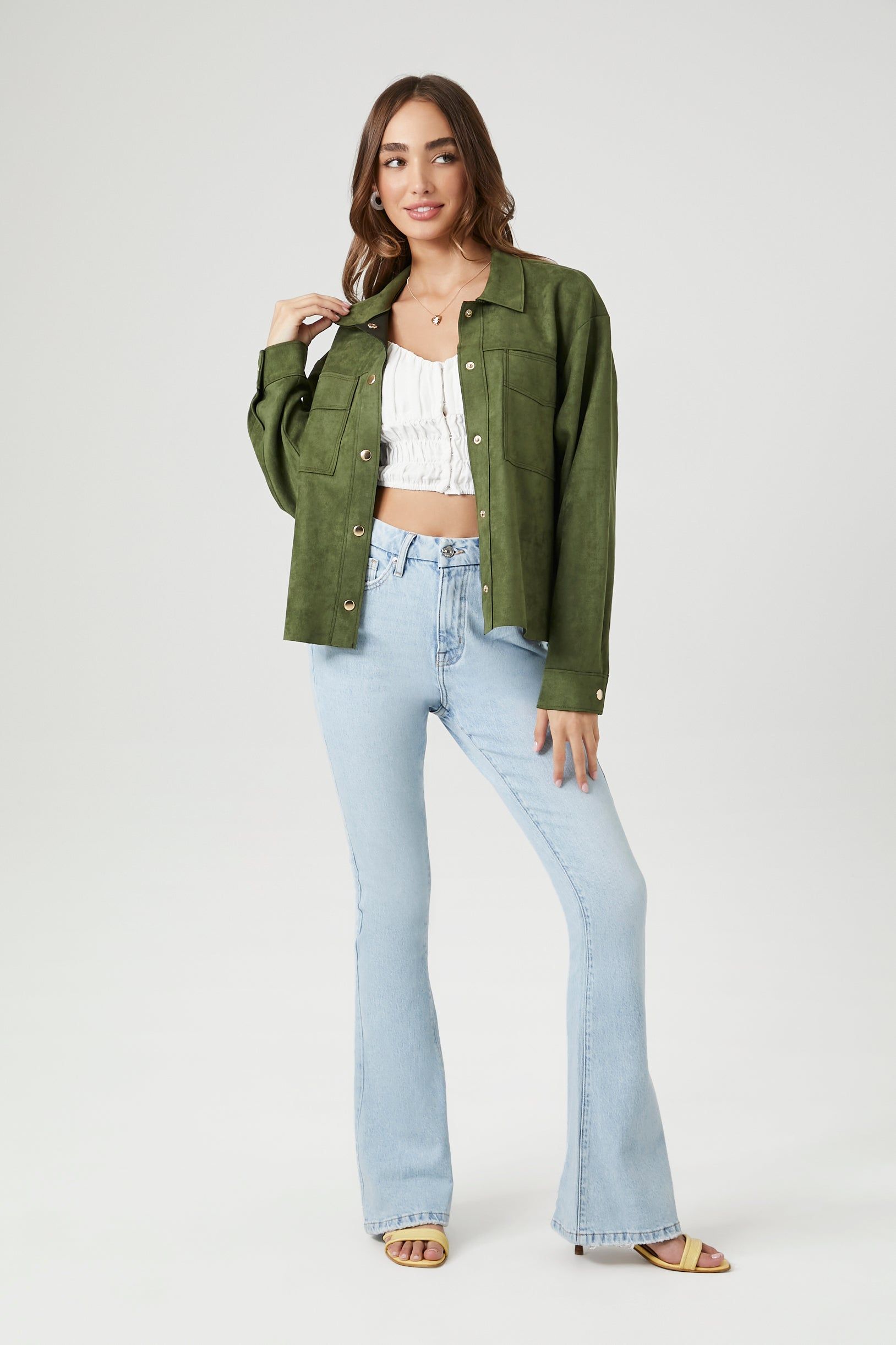 Blouson boutonné en similisuède sold by Urban Planet product image thumbnail 4