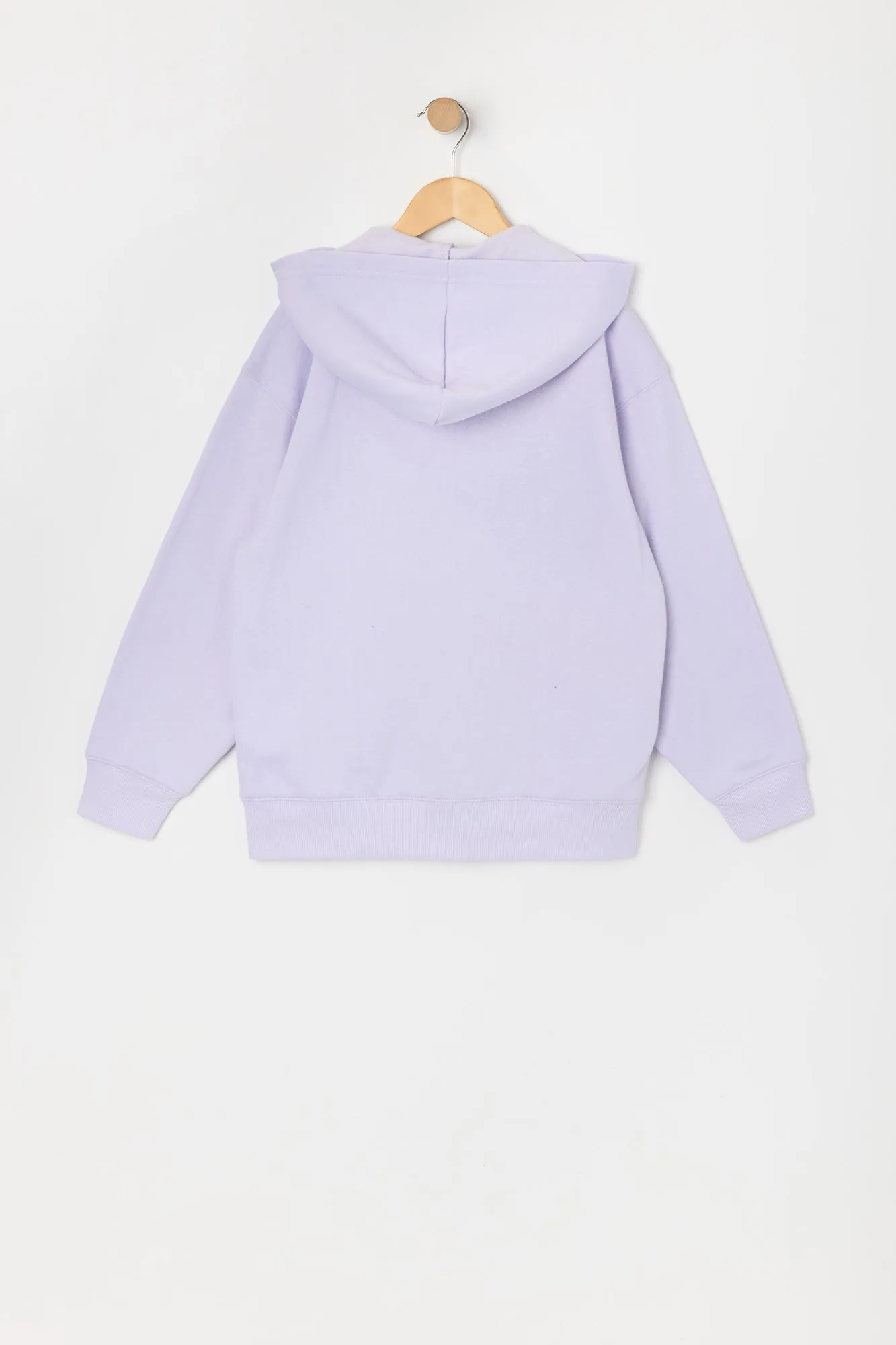 Girls Paris Embroidered Zip-Up Fleece Hoodie sold by Urban Planet product image thumbnail 2