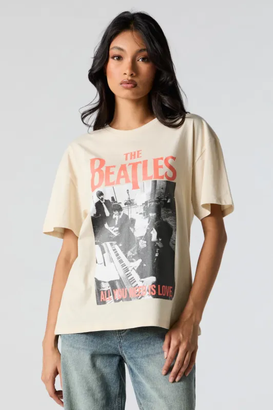The Beatles Graphic Boyfriend T-Shirt sold by Urban Planet