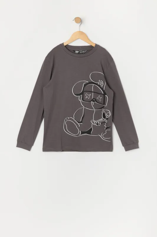 Boys Gamer Bunny Graphic Long Sleeve Top sold by Urban Planet