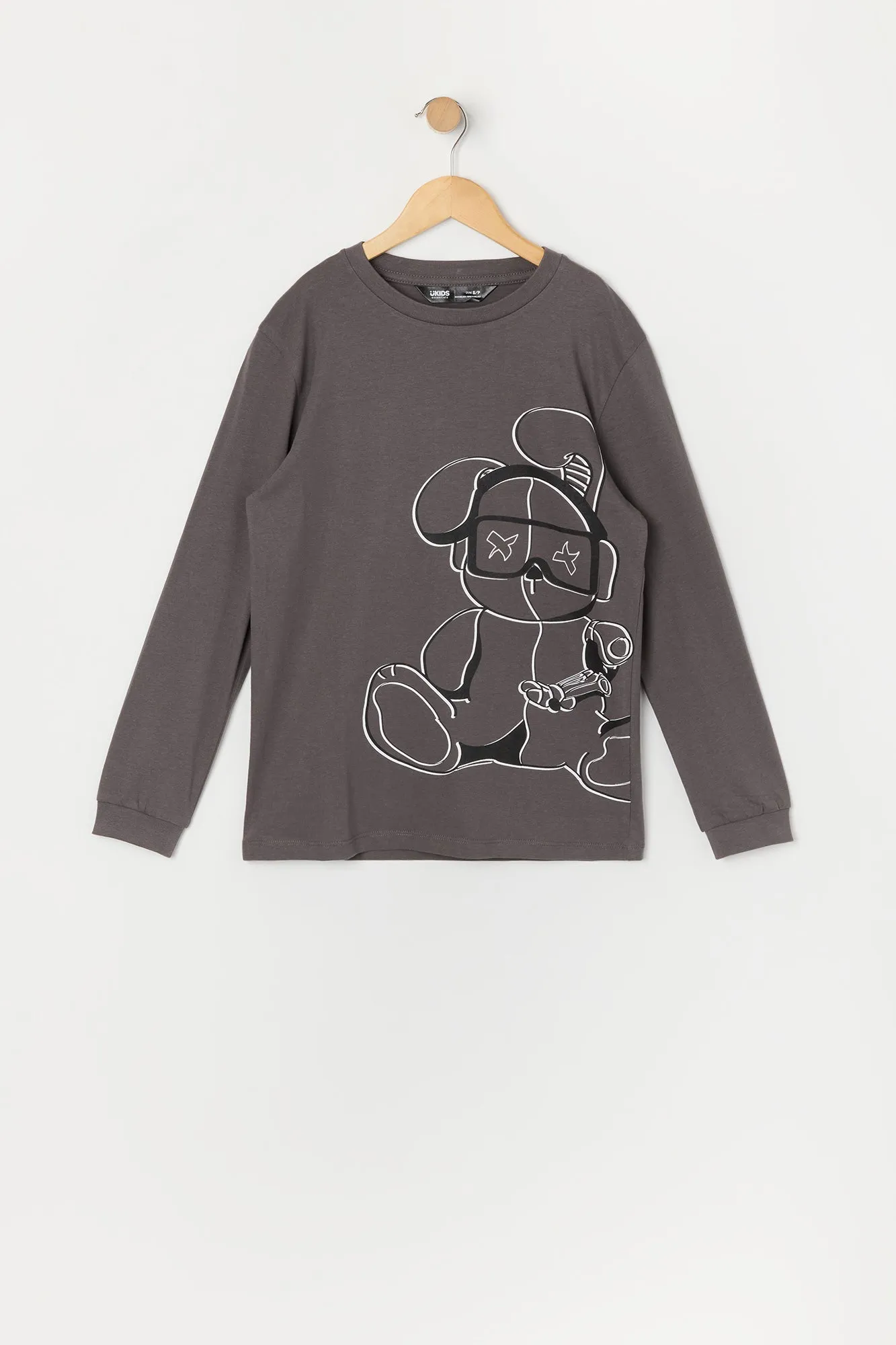 Boys Gamer Bunny Graphic Long Sleeve Top sold by Urban Planet