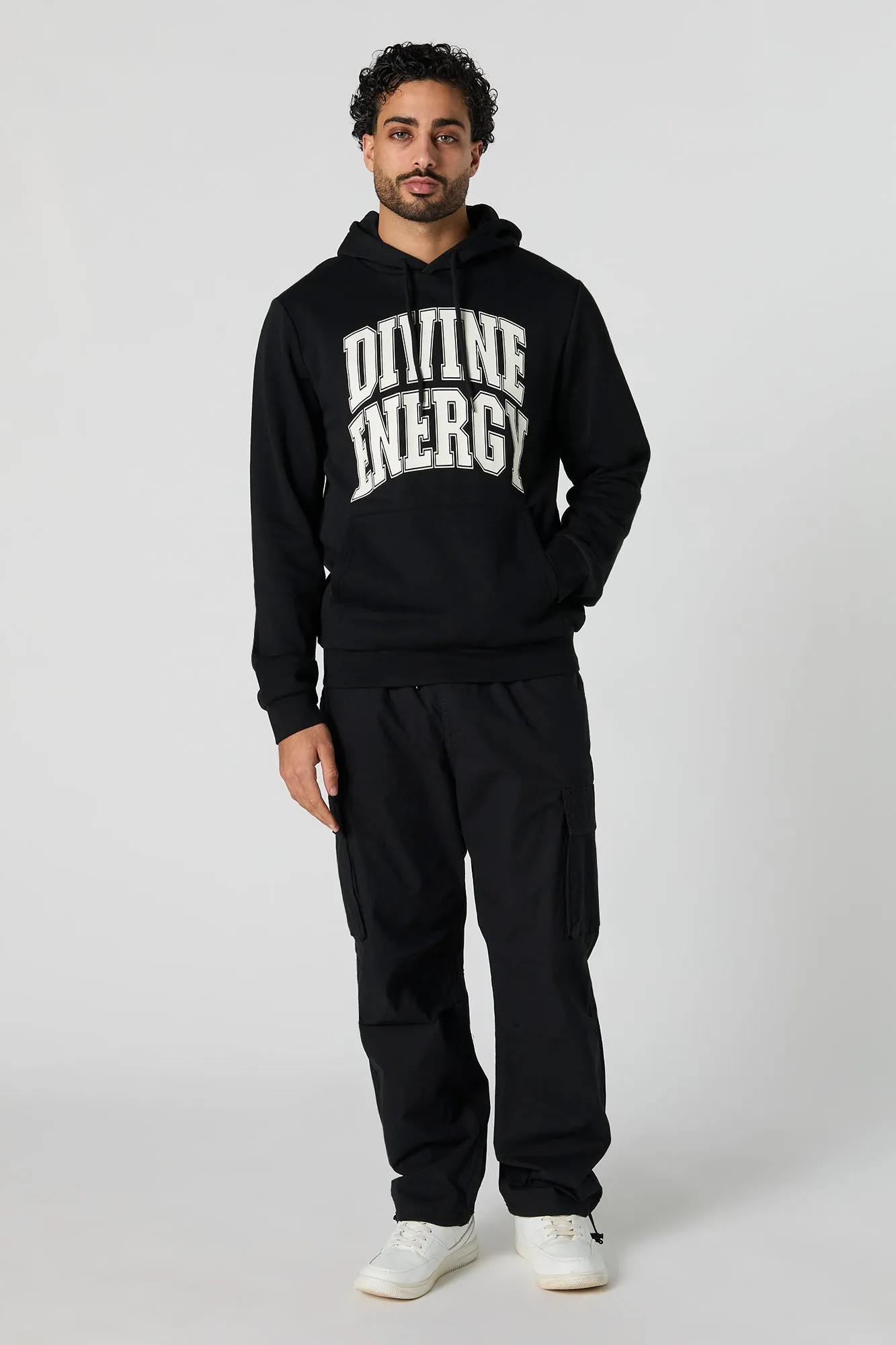 Divine Energy Graphic Fleece Hoodie sold by Urban Planet product image thumbnail 3