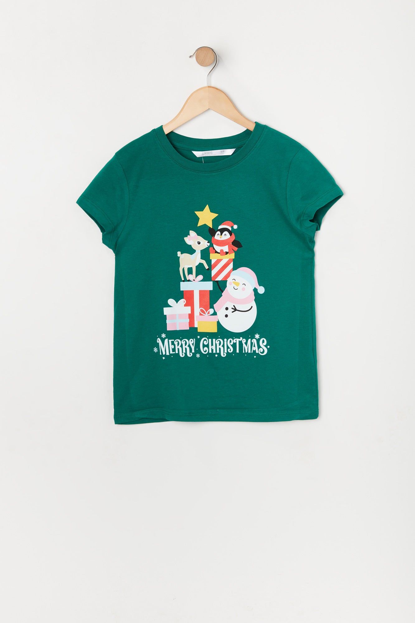 Girls Merry Xmas Graphic T-Shirt sold by Urban Planet