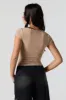 Haut écourté en filet à décolleté en cur sold by Urban Planet
