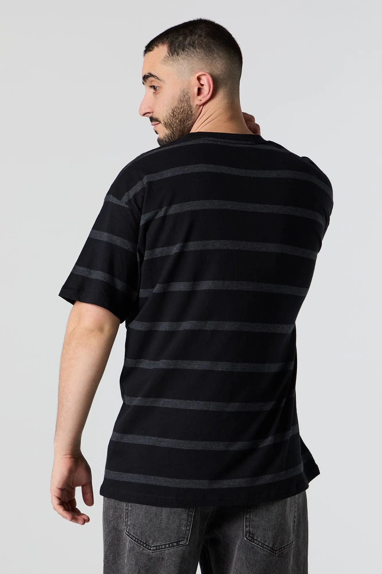Striped Relaxed T-Shirt sold by Urban Planet product image thumbnail 5