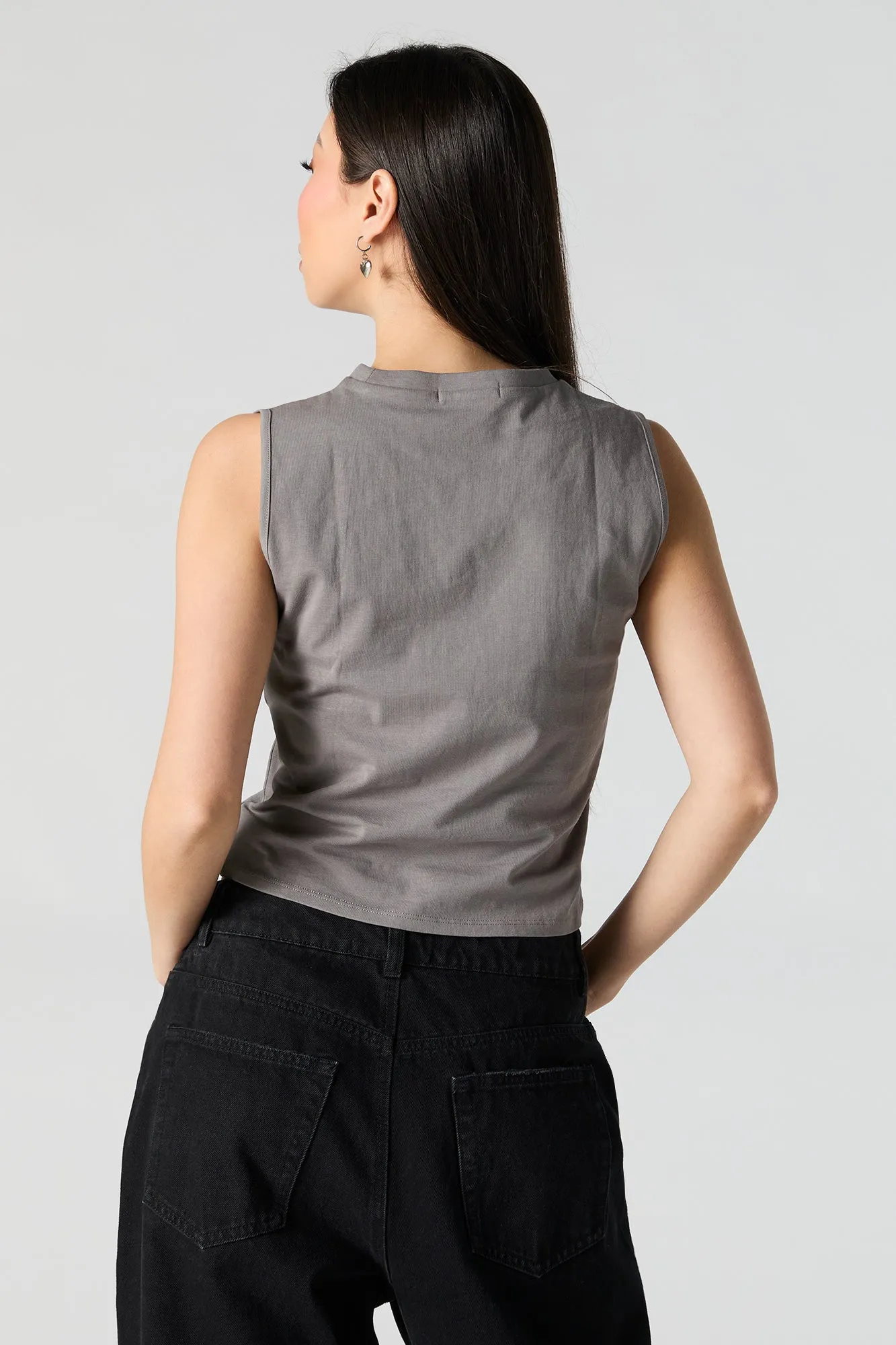 Cowgirl Wanted Graphic Cropped Tank sold by Urban Planet product image thumbnail 4