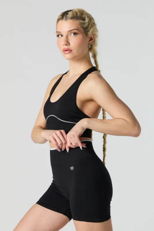 Active Seamless Ribbed Biker Short sold by Urban Planet