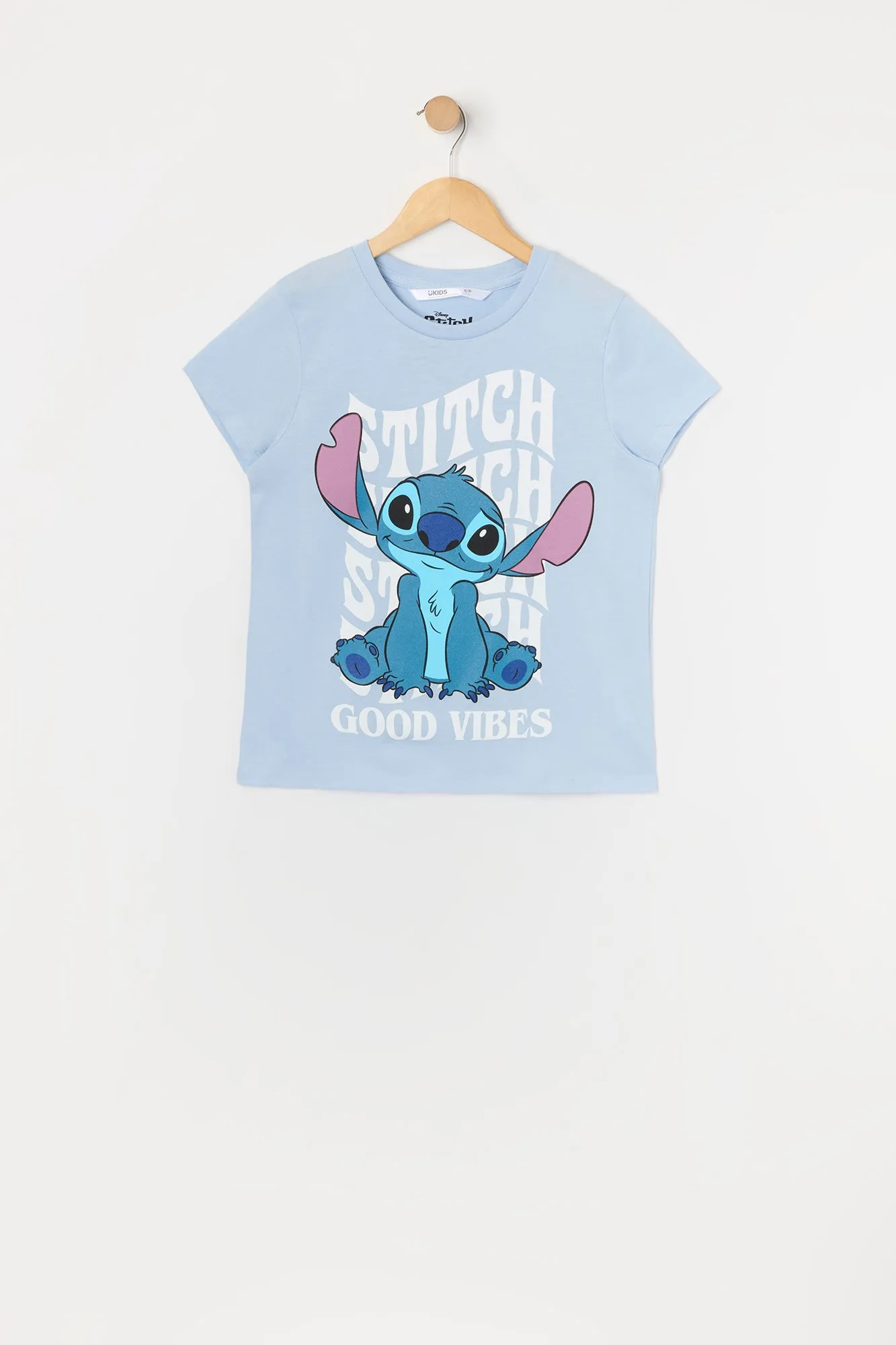Girls Stitch Good Vibes Graphic T-Shirt sold by Urban Planet