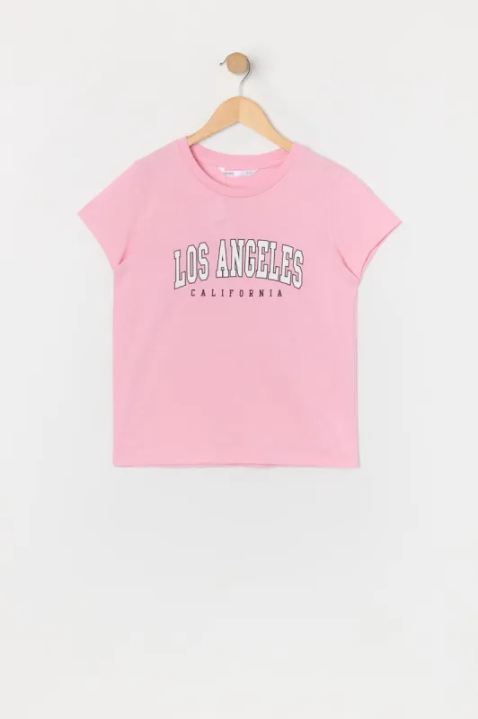 T-shirt à imprimé Los Angeles Cali pour fille sold by Urban Planet