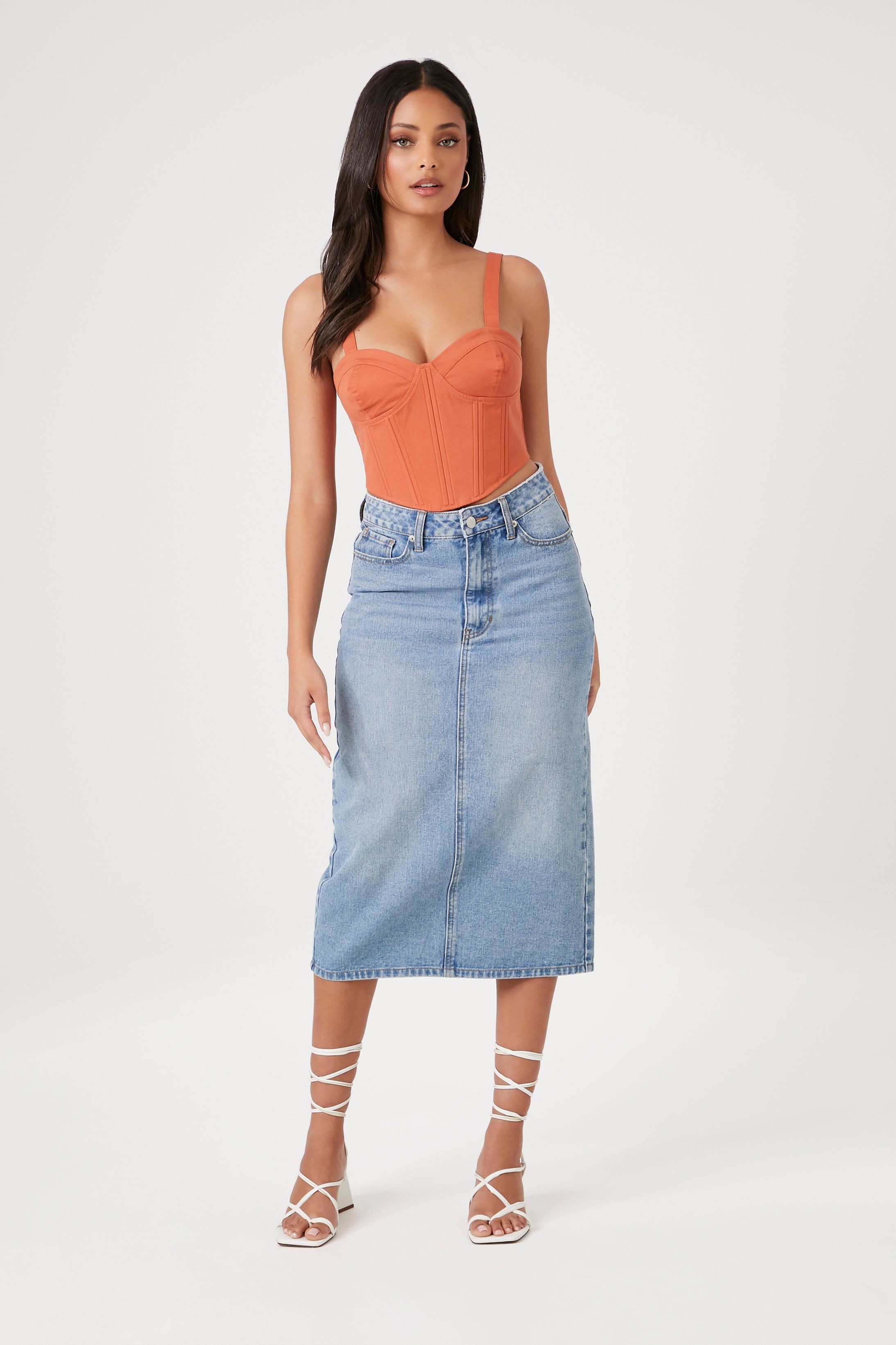 Haut bustier court à décolleté en coeur sold by Urban Planet product image thumbnail 4