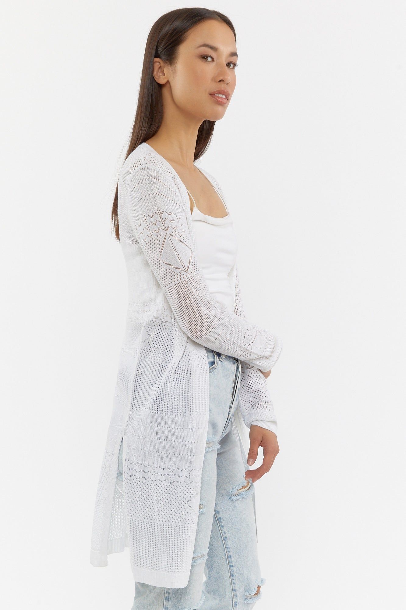 Crochet Knit Cardigan sold by Urban Planet product image thumbnail 5