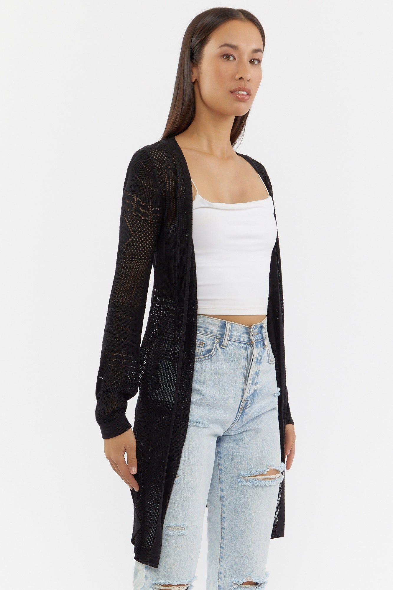 Crochet Knit Cardigan sold by Urban Planet product image thumbnail 2