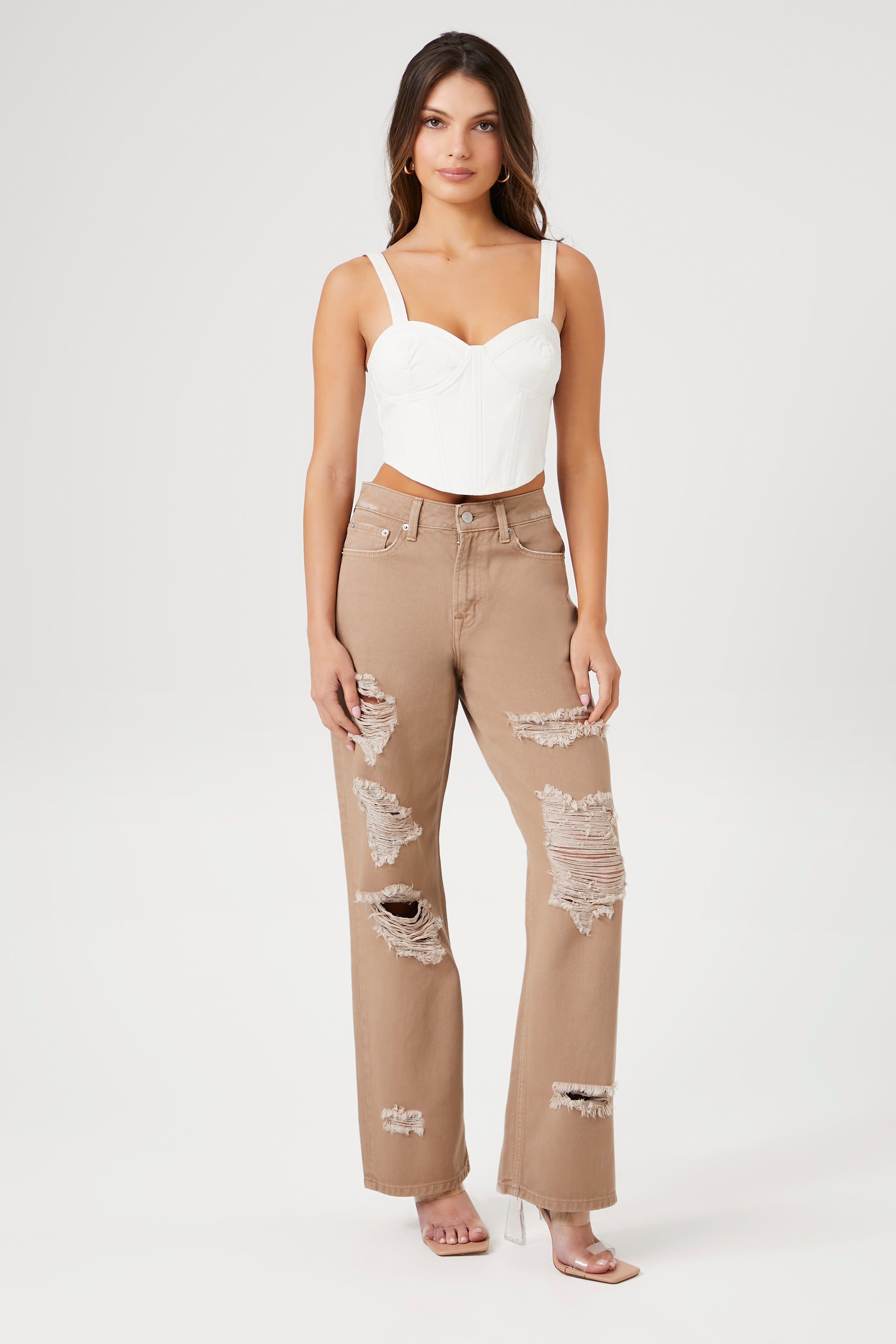 Haut bustier court à décolleté en coeur sold by Urban Planet product image thumbnail 9