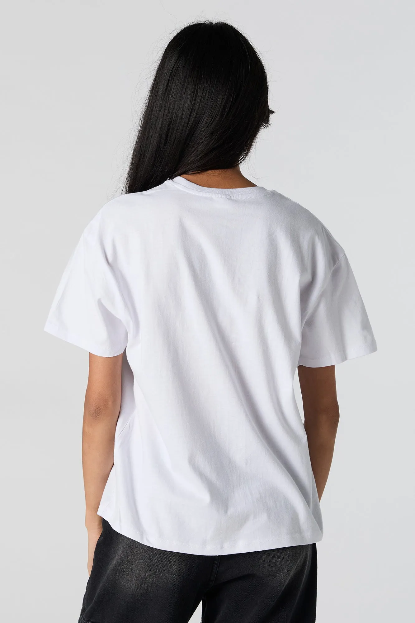 Hot Wheels™ White Graphic Boyfriend T-Shirt sold by Urban Planet product image thumbnail 4