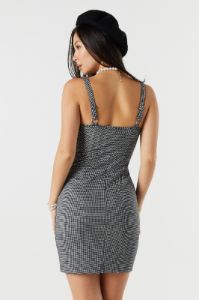 Gingham Scoop Neck Mini Dress sold by Urban Planet