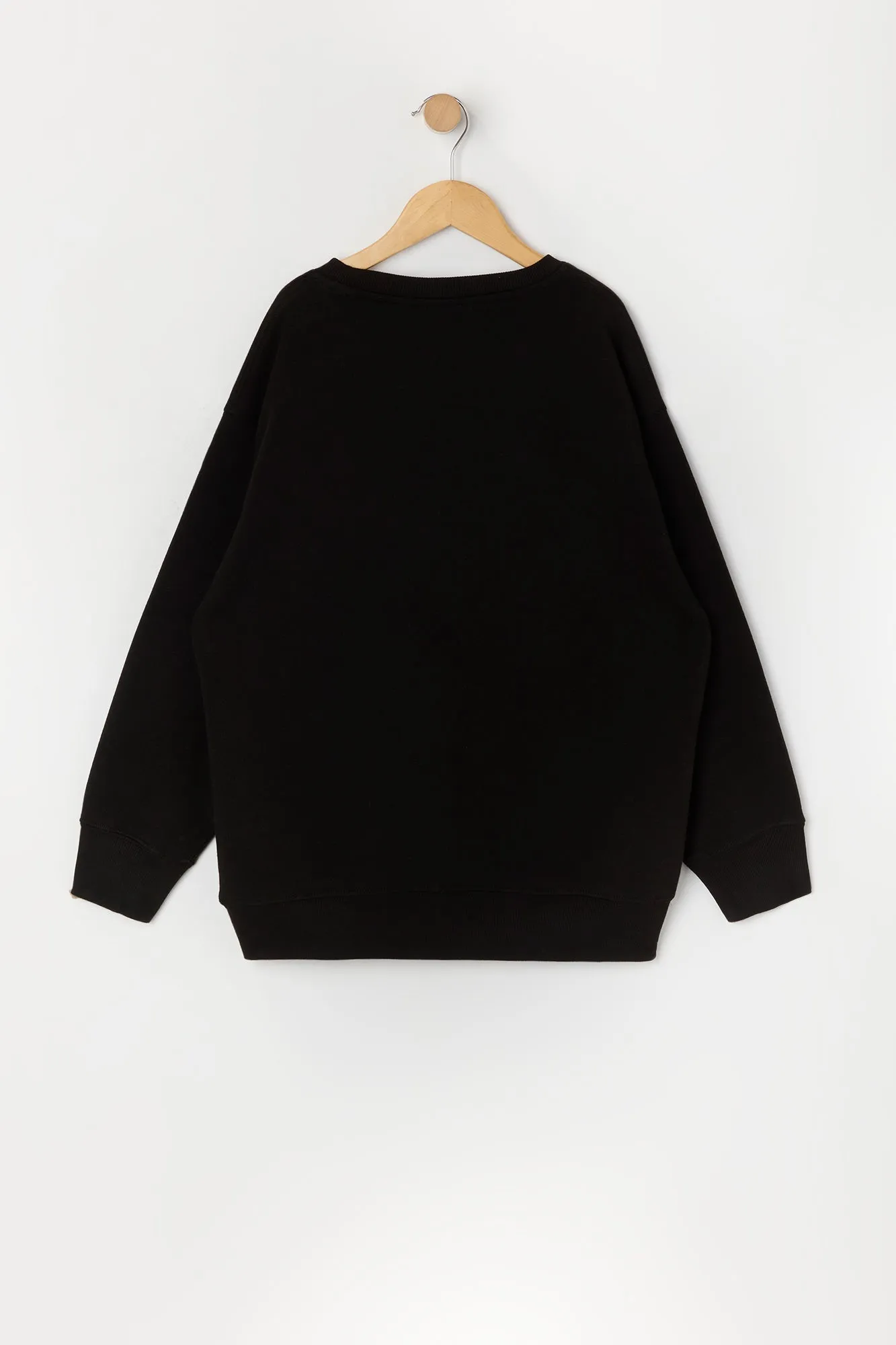 Girls Oversized Destination Chenille Embroidered Sweatshirt sold by Urban Planet product image thumbnail 4