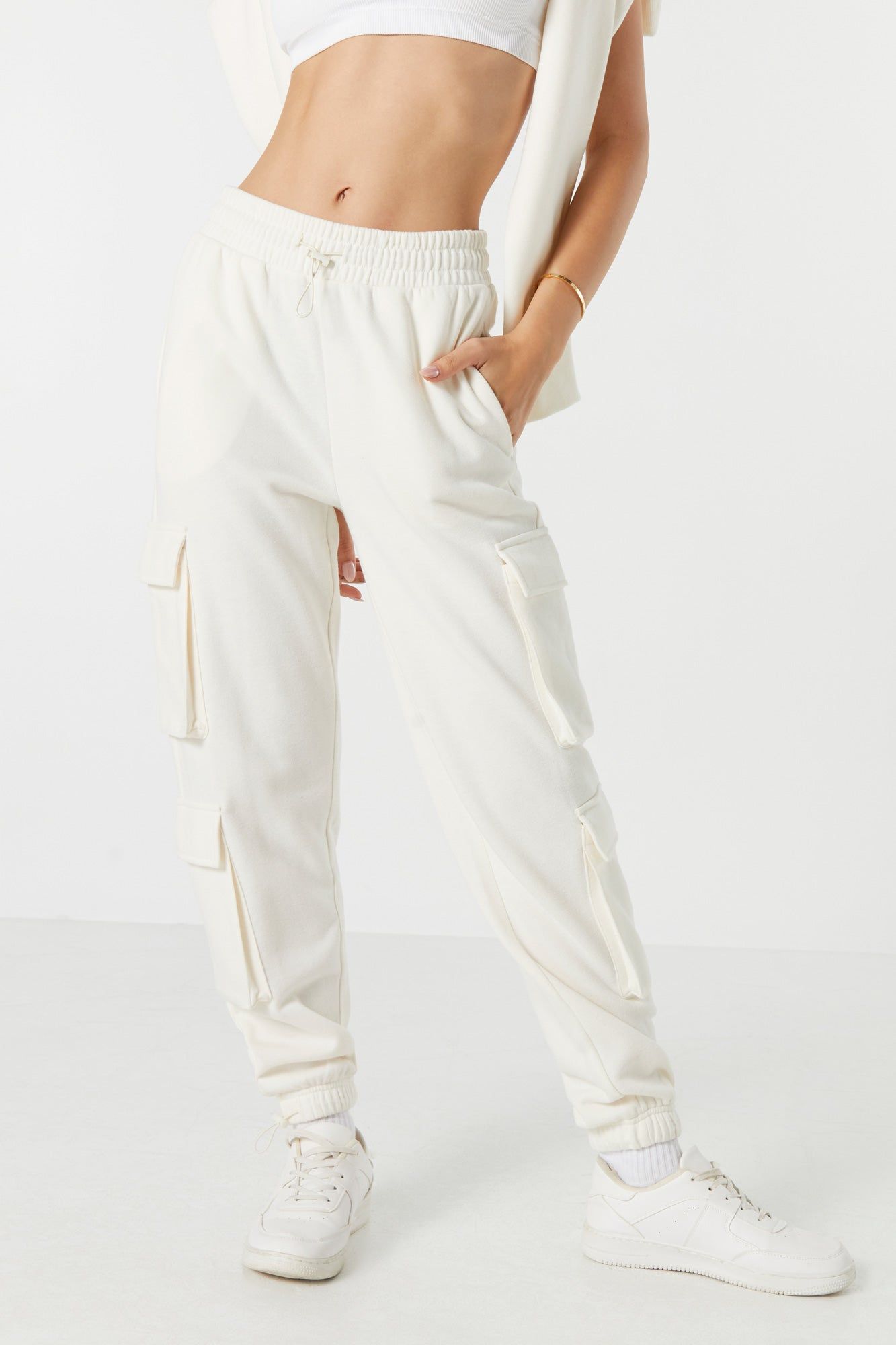 Fleece Multi Pocket Cargo Jogger sold by Urban Planet product image thumbnail 2