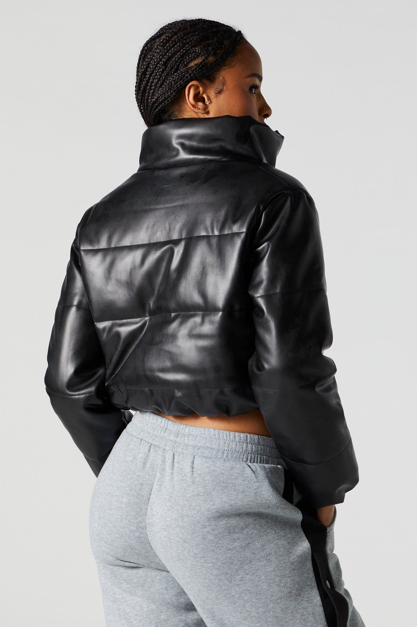 Blouson bouffant court en similicuir sold by Urban Planet product image thumbnail 2