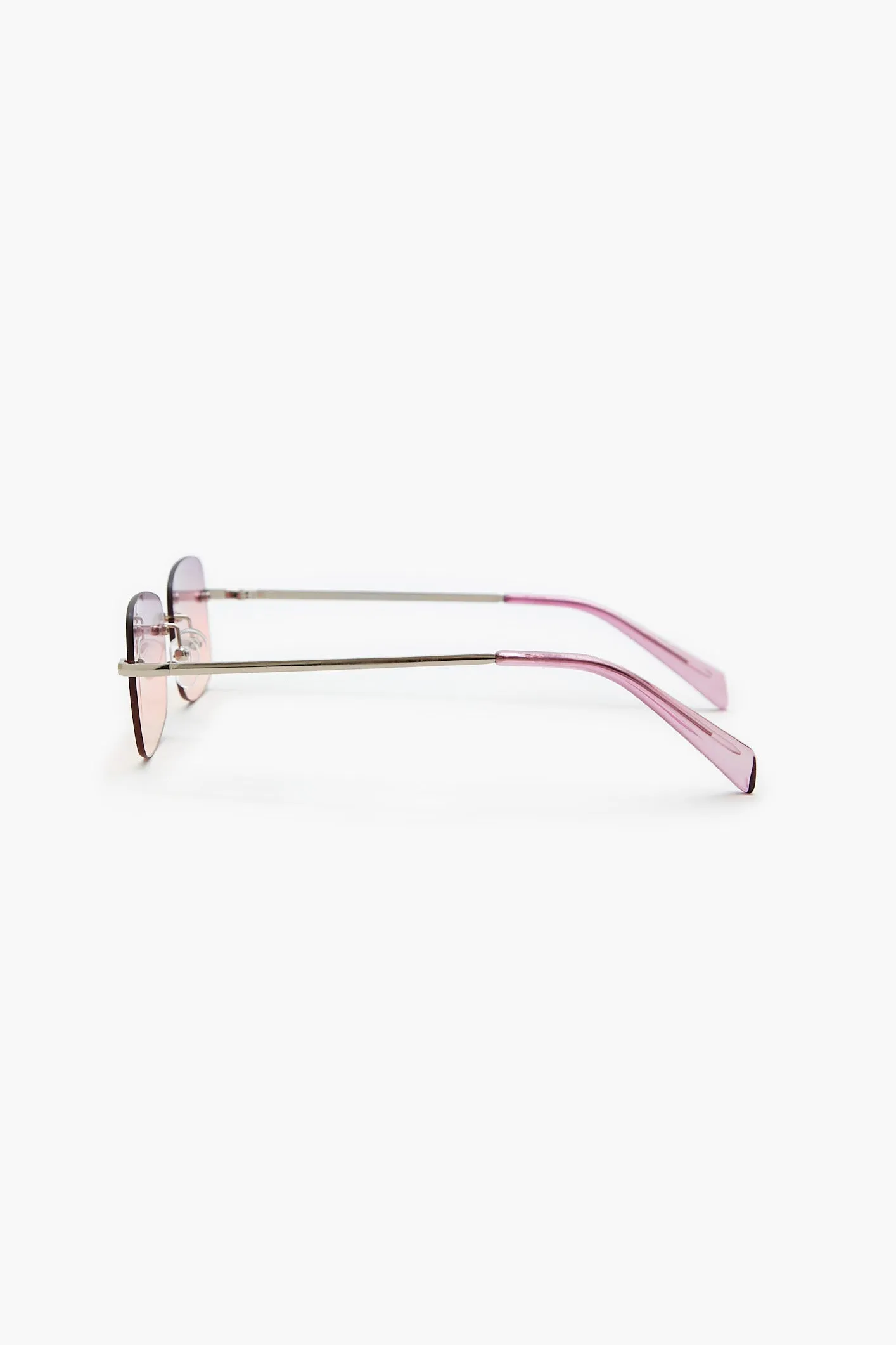 Rimless Rectangular Sunglasses sold by Urban Planet product image thumbnail 3
