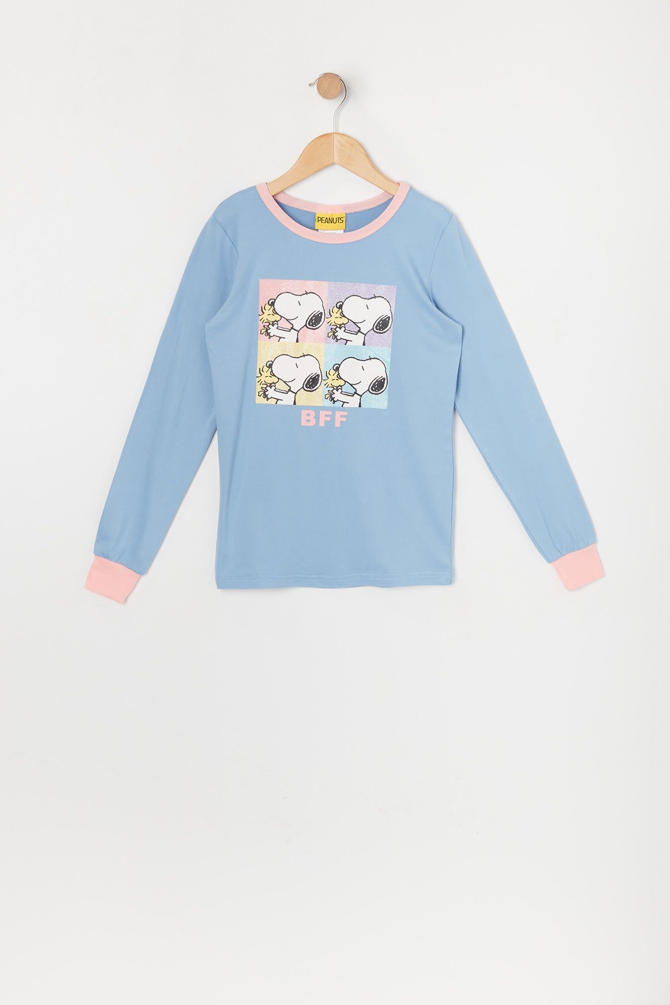 Girls Snoopy Graphic 2 Piece Pajama Set sold by Urban Planet product image thumbnail 2