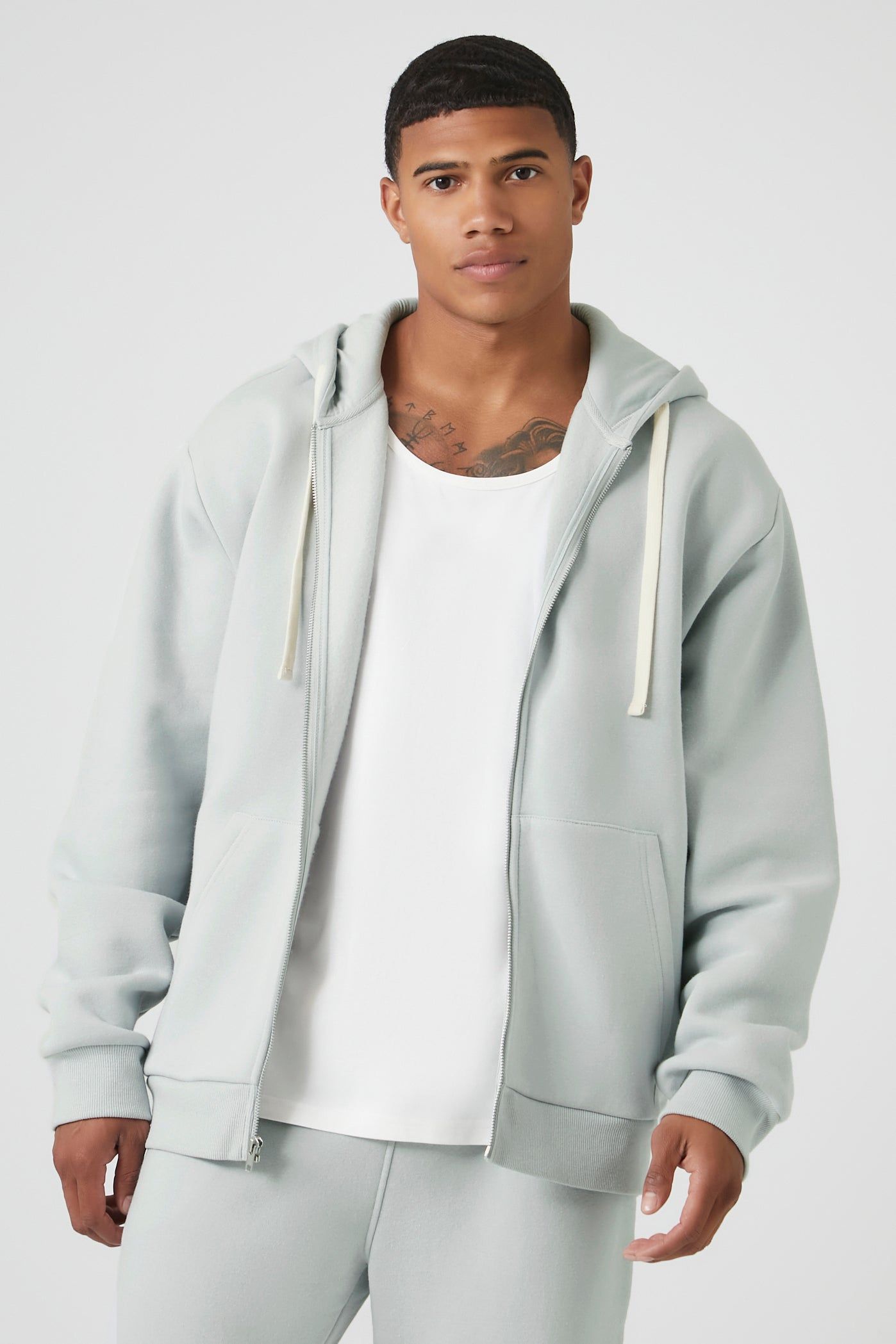 Fleece Zip-Up Hoodie sold by Urban Planet product image thumbnail 6