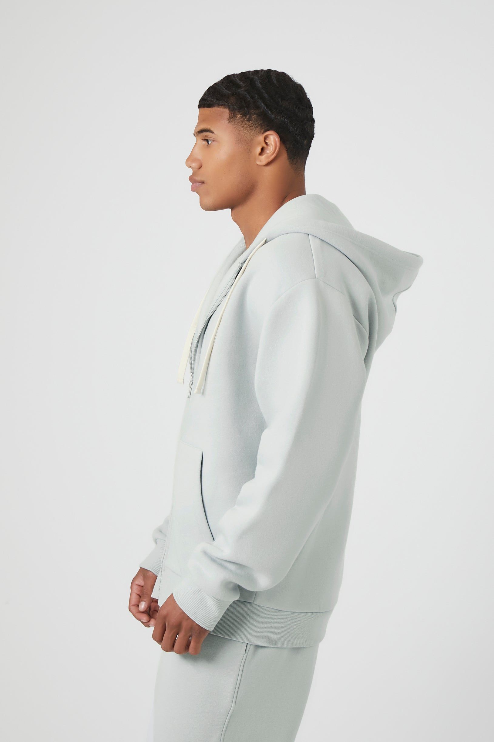 Fleece Zip-Up Hoodie sold by Urban Planet product image thumbnail 9