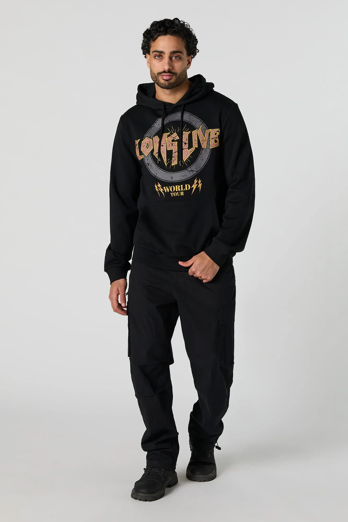 Haut à capuchon en molleton avec imprimé Long Live sold by Urban Planet product image thumbnail 3