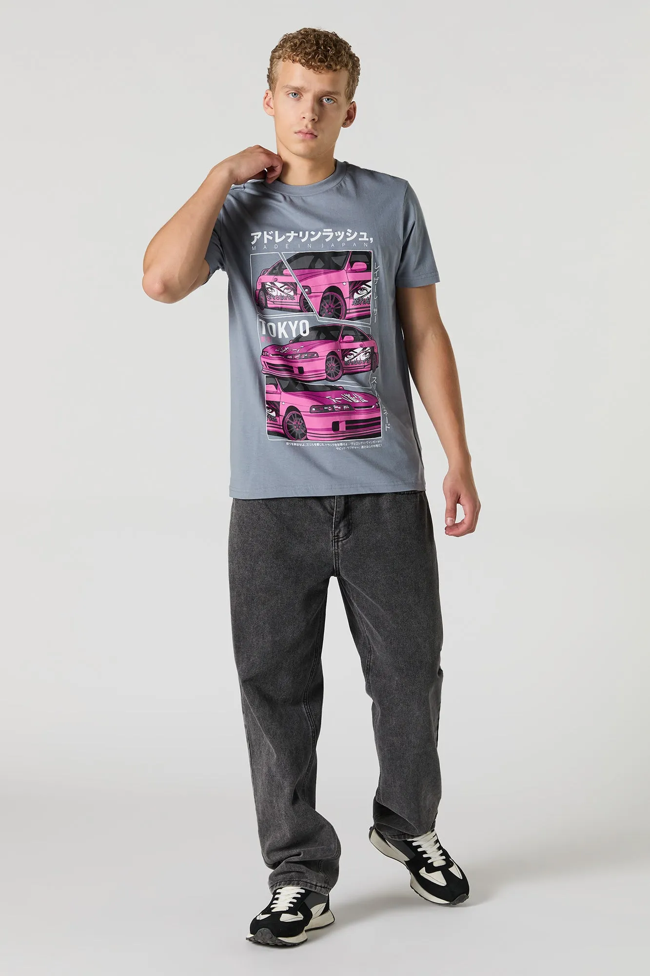 Tokyo Car Graphic T-Shirt sold by Urban Planet product image thumbnail 2