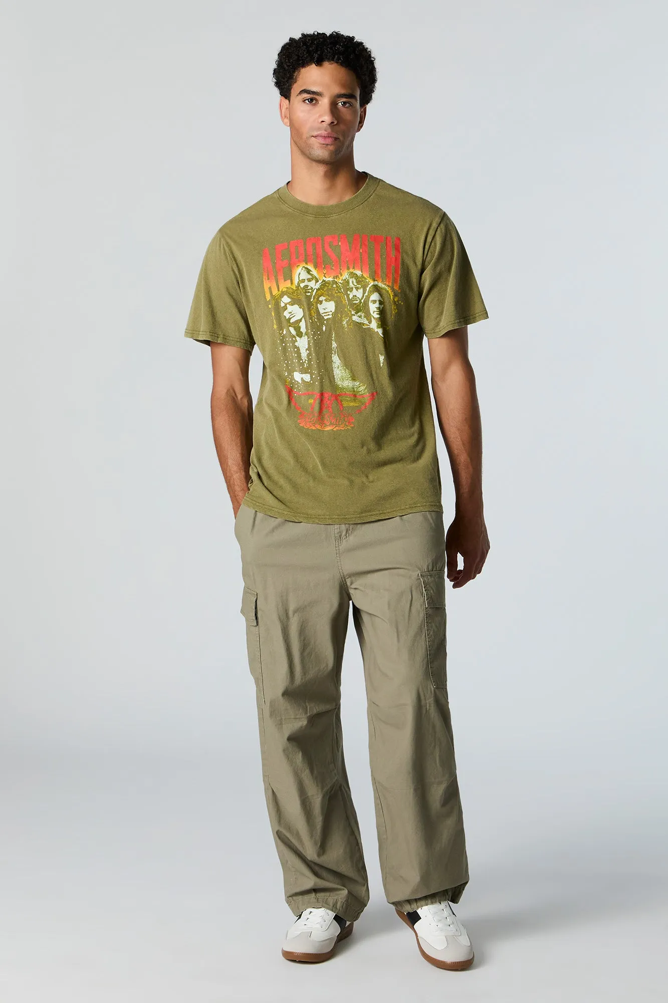 T-shirt délavé à imprimé Aerosmith sold by Urban Planet product image thumbnail 2