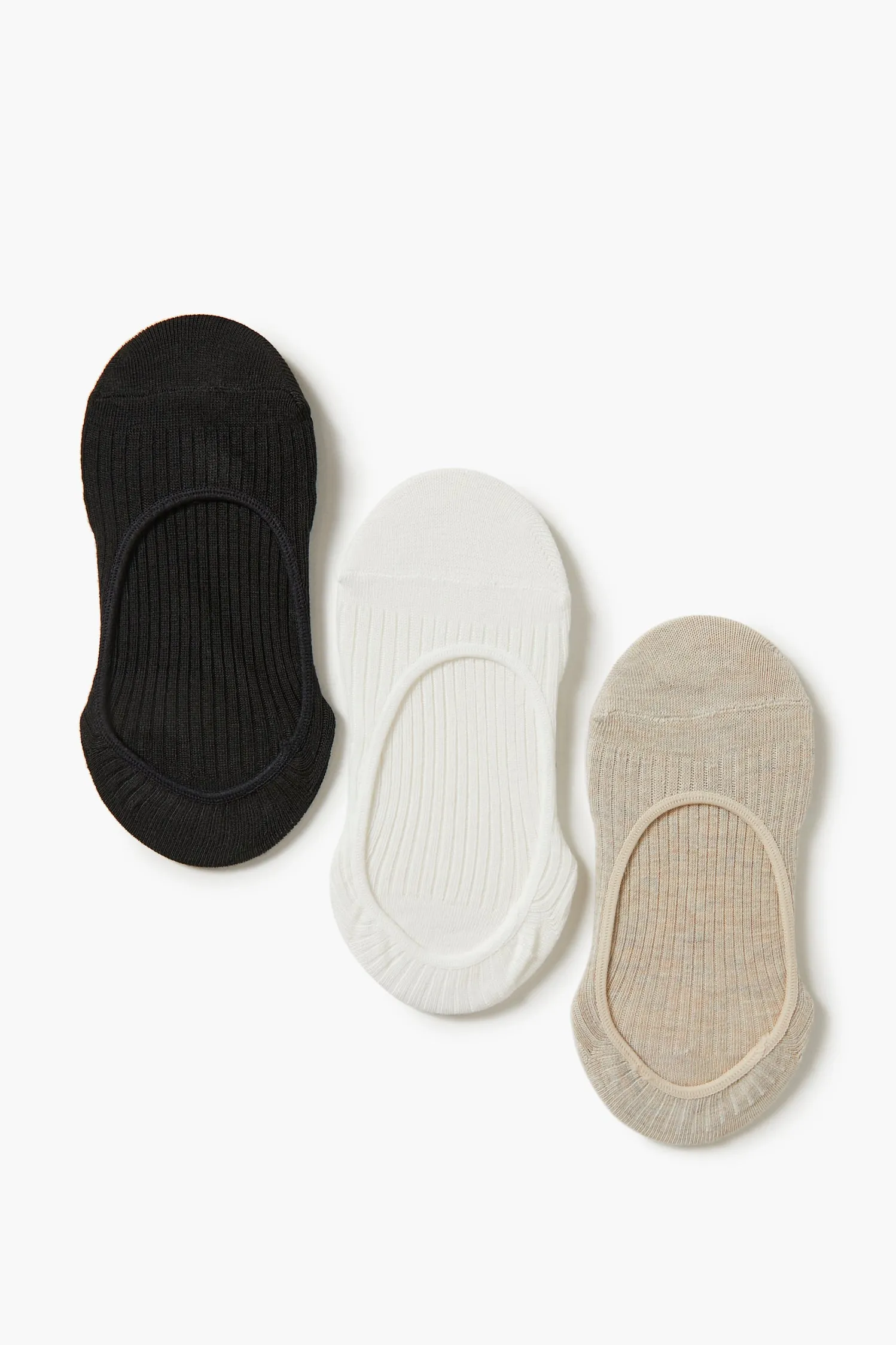 Ribbed No-Show Socks (3 Pack) sold by Urban Planet