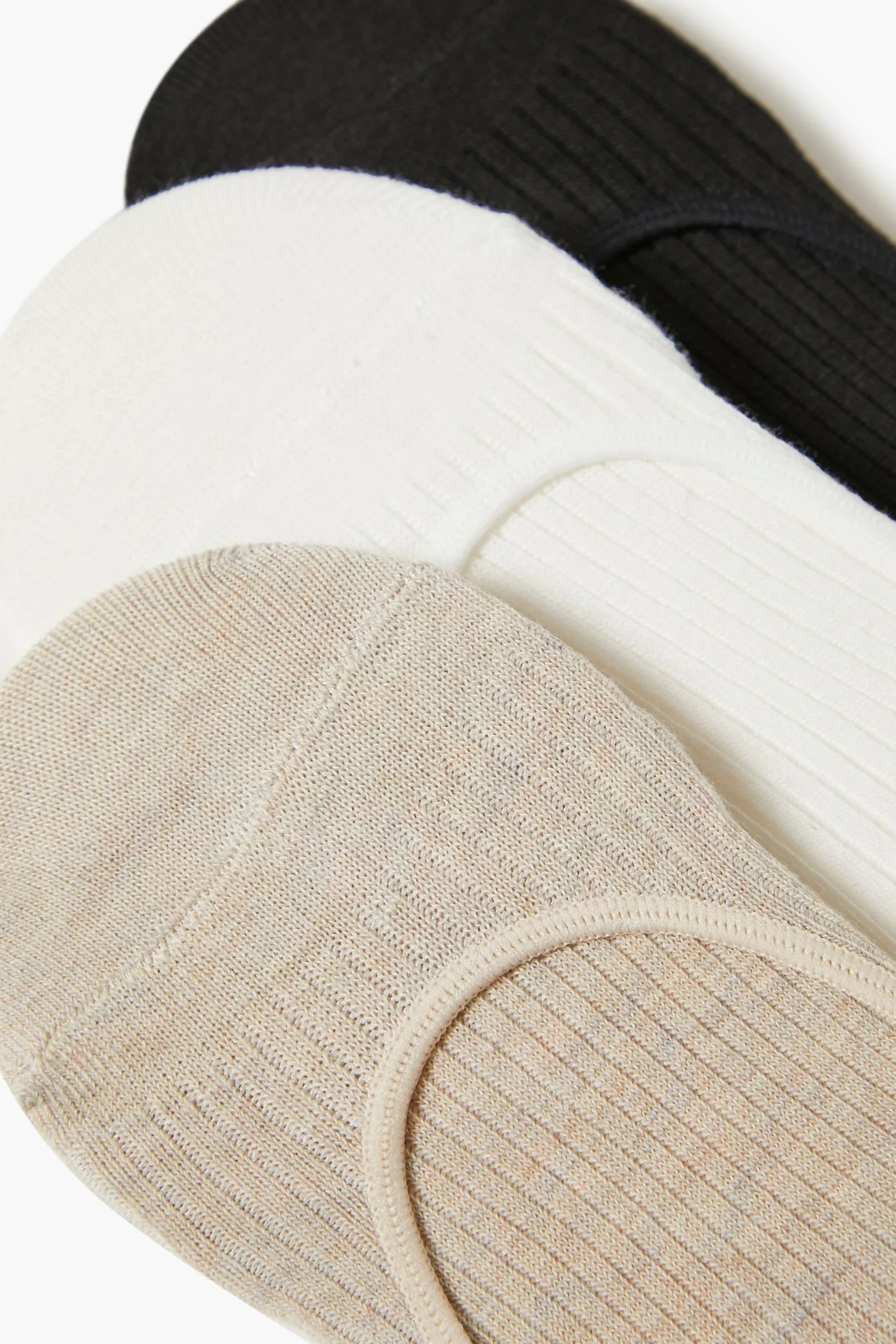 Ribbed No-Show Socks (3 Pack) sold by Urban Planet product image thumbnail 2