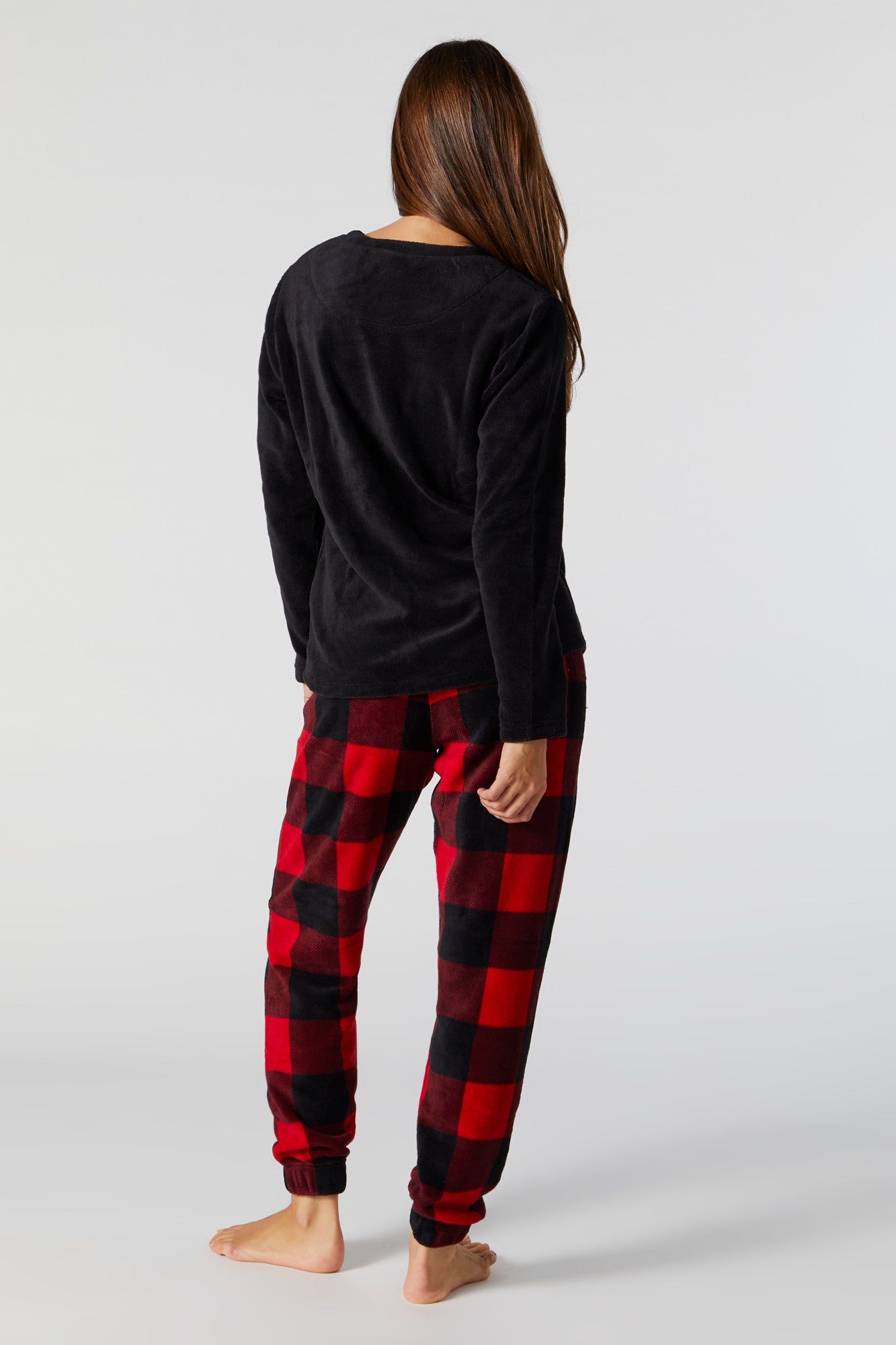 Plush 2 Piece Holiday Pajama Set sold by Urban Planet product image thumbnail 5